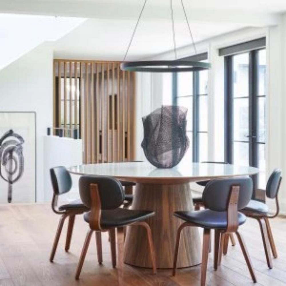 Fiama Modern Suspension Chandelier - Elegant Crystal Glass Ceiling Light Fixture for Dining Room, Living Room & Bedroom Decor