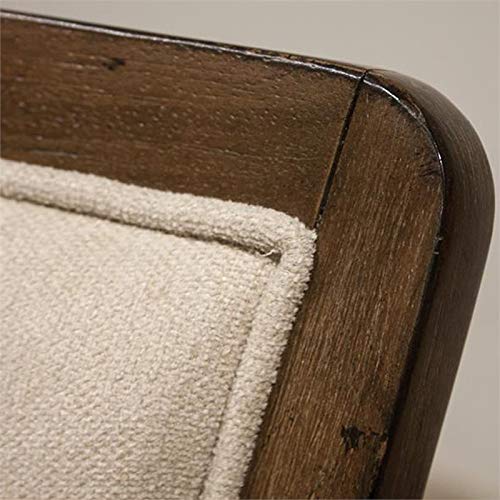 BOWERY HILL Modern Upholstered Office Chair - Plymouth Brown Oak - Ergonomic Desk Chair for Home Office & Workspace