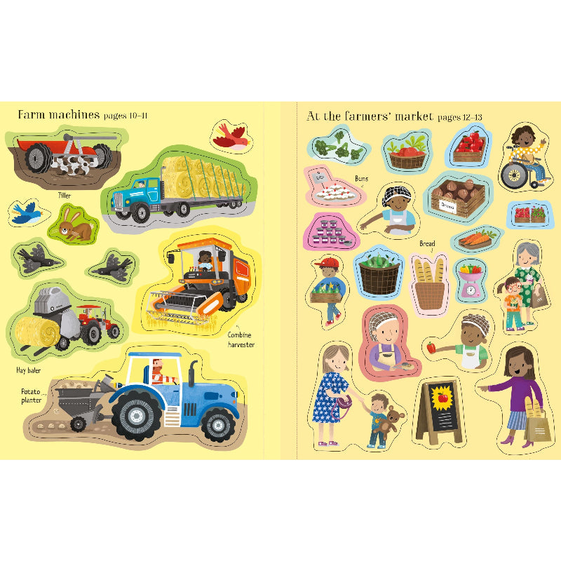 My First Sticker Book - Farm Animals Learning Activity for Toddlers | Preschool Educational Toy for Kids | Perfect for Early Childhood Development & Travel Entertainment