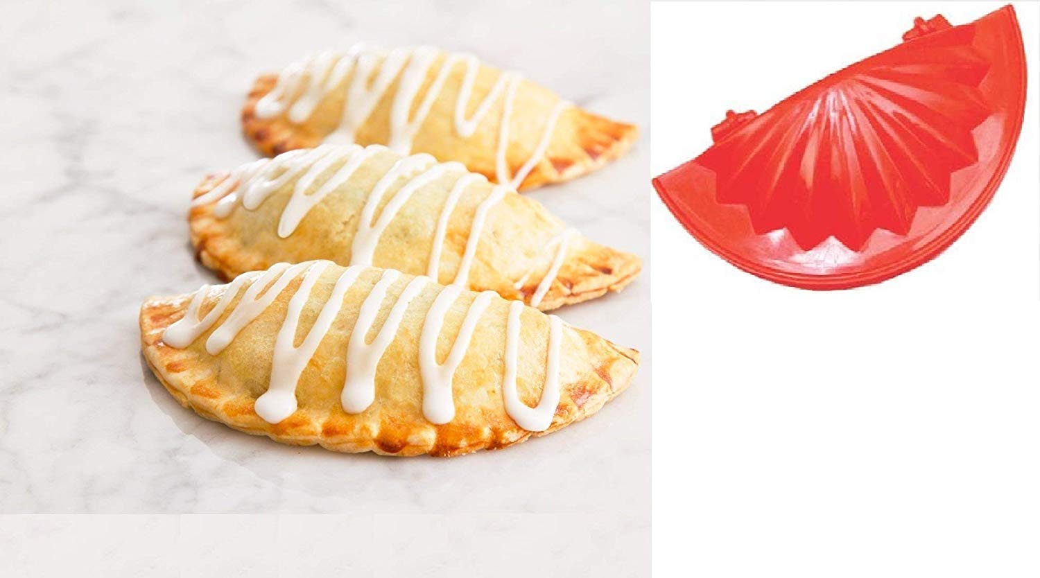 Dough Press Dumpling Samosa Modak Gujiya Pie Mould Maker Set of 3 - Perfect for Homemade Pastries, Asian Snacks & Festive Cooking