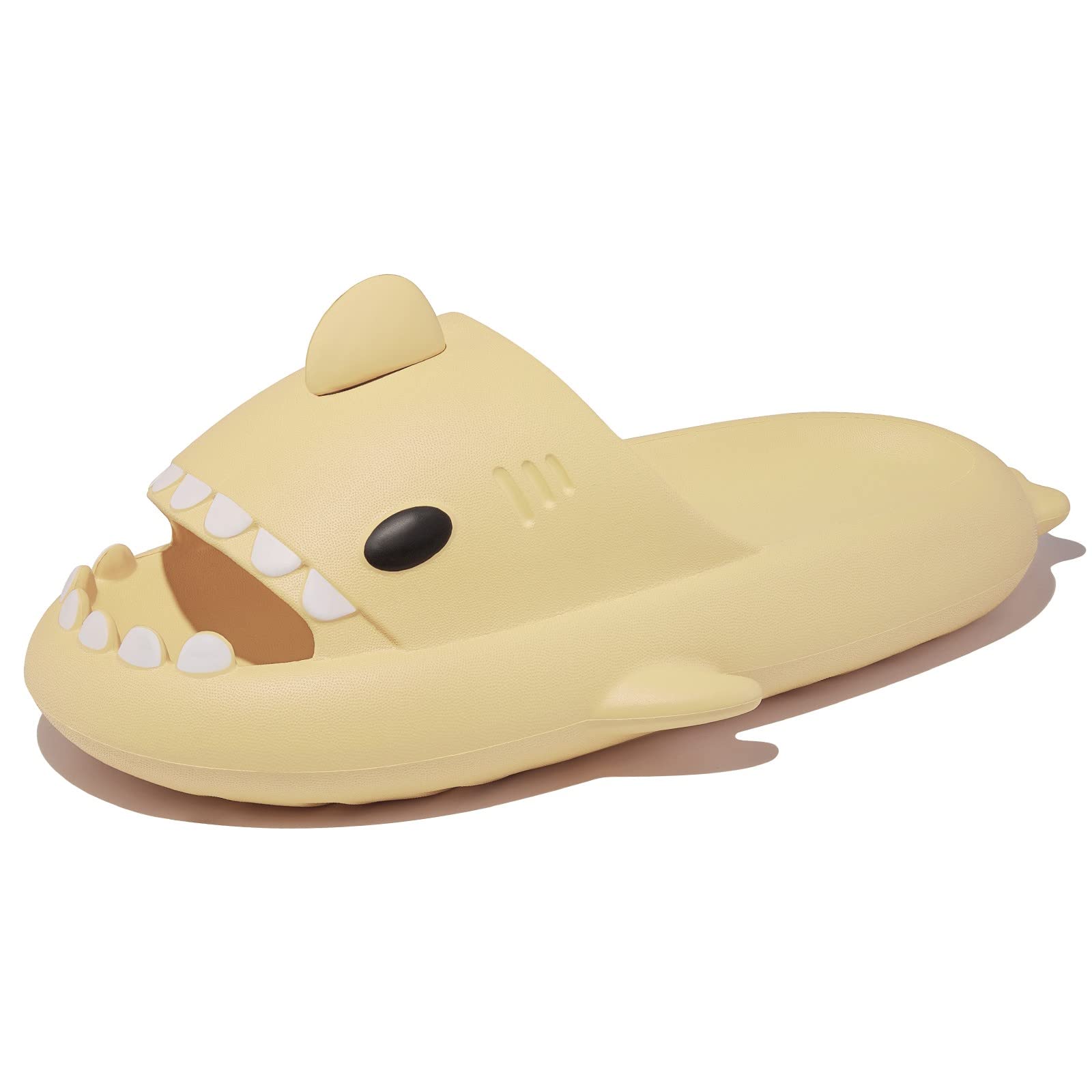 Metogo Cloud Shark Slides - Non-Slip Open Toe Slippers for Women & Men - Lightweight Comfortable Sandals for Beach, Pool, Shower & Home Use