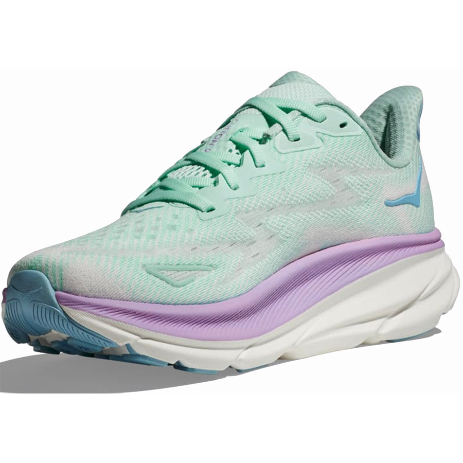 HOKA Women's Clifton 9 Running Shoes - Lightweight Cushioned Sneakers for Road Running, Walking & Gym Workouts | Comfortable Athletic Shoes for Women with Breathable Mesh Upper & Responsive Midsole