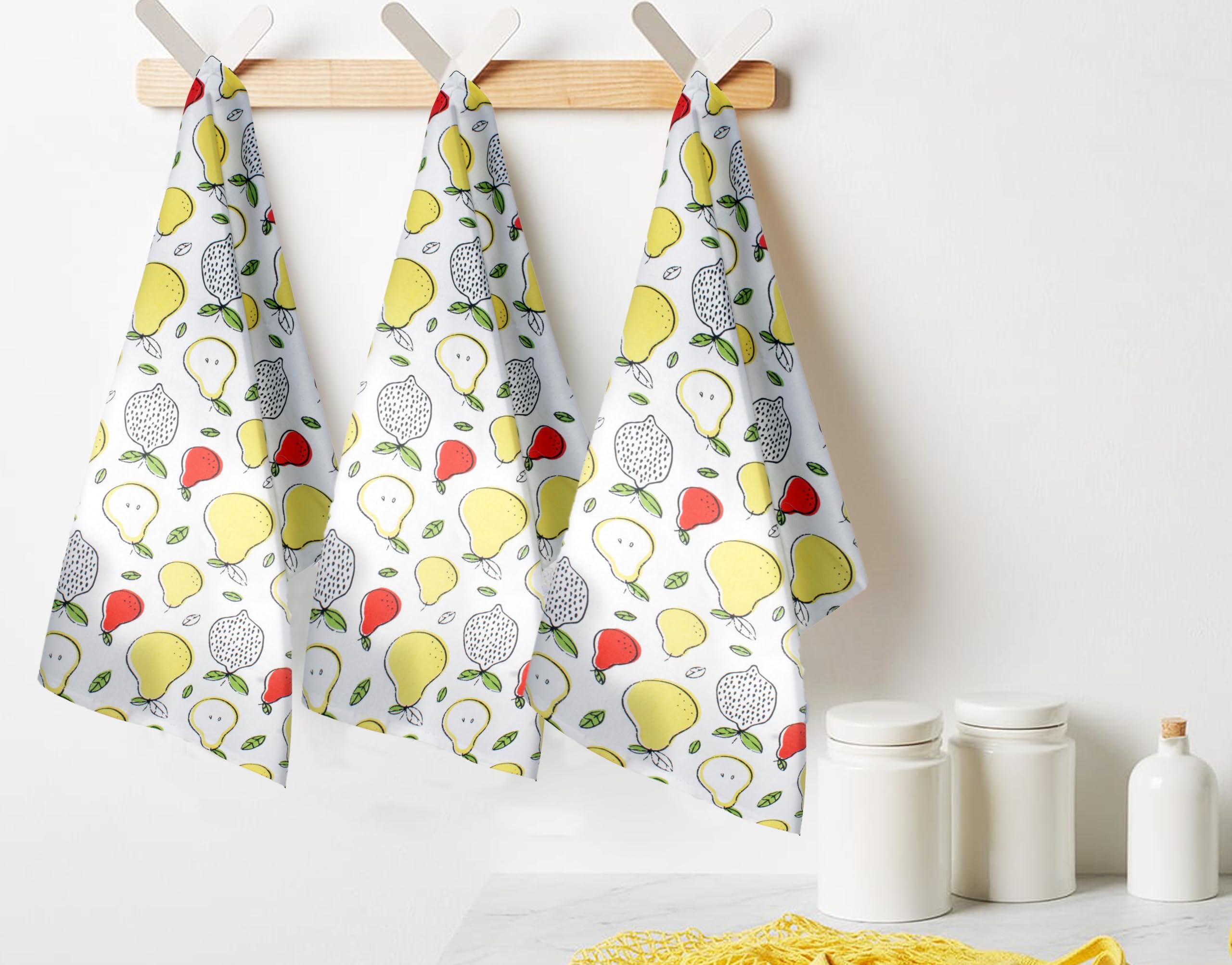 Premium 100% Natural Cotton Kitchen Towels Set of 6 - Ultra Soft & Highly Absorbent Multi-Purpose Dish Cloths (20