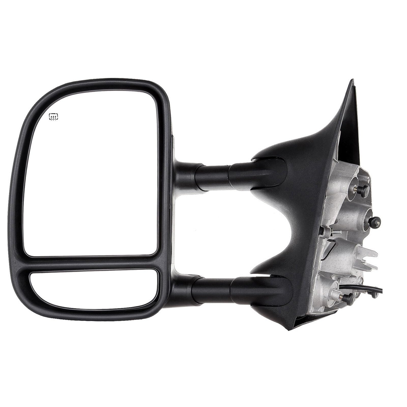 ECCPP Power Heated Telescopic Textured Black Towing Side Mirrors - Compatible with Ford F250 F350 1999-2007 Models - Replacement Pair for Enhanced Visibility & Safety During Towing, Off-Roading & Night Driving