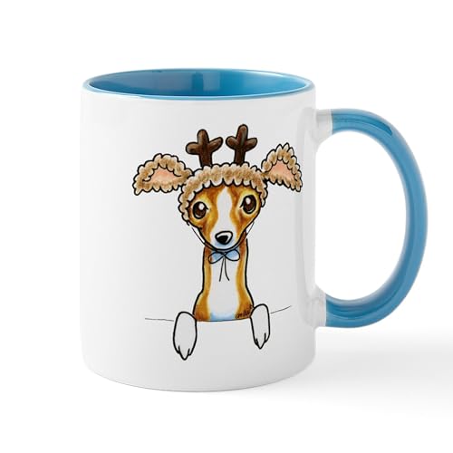 White/Blue Inside - Oh Deer Mugs