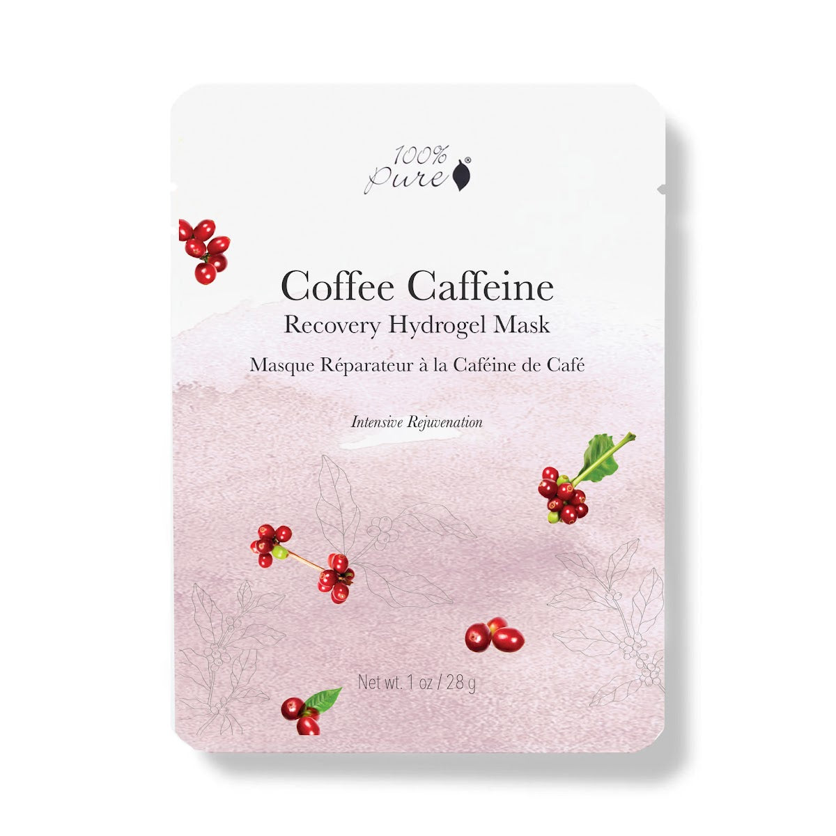 Caffeine Infused Hydrogel Face Mask for Dark Circles & Puffiness - Revitalizing Eye Treatment for Tired Skin - Perfect for Post-Workout, Travel & Late Nights