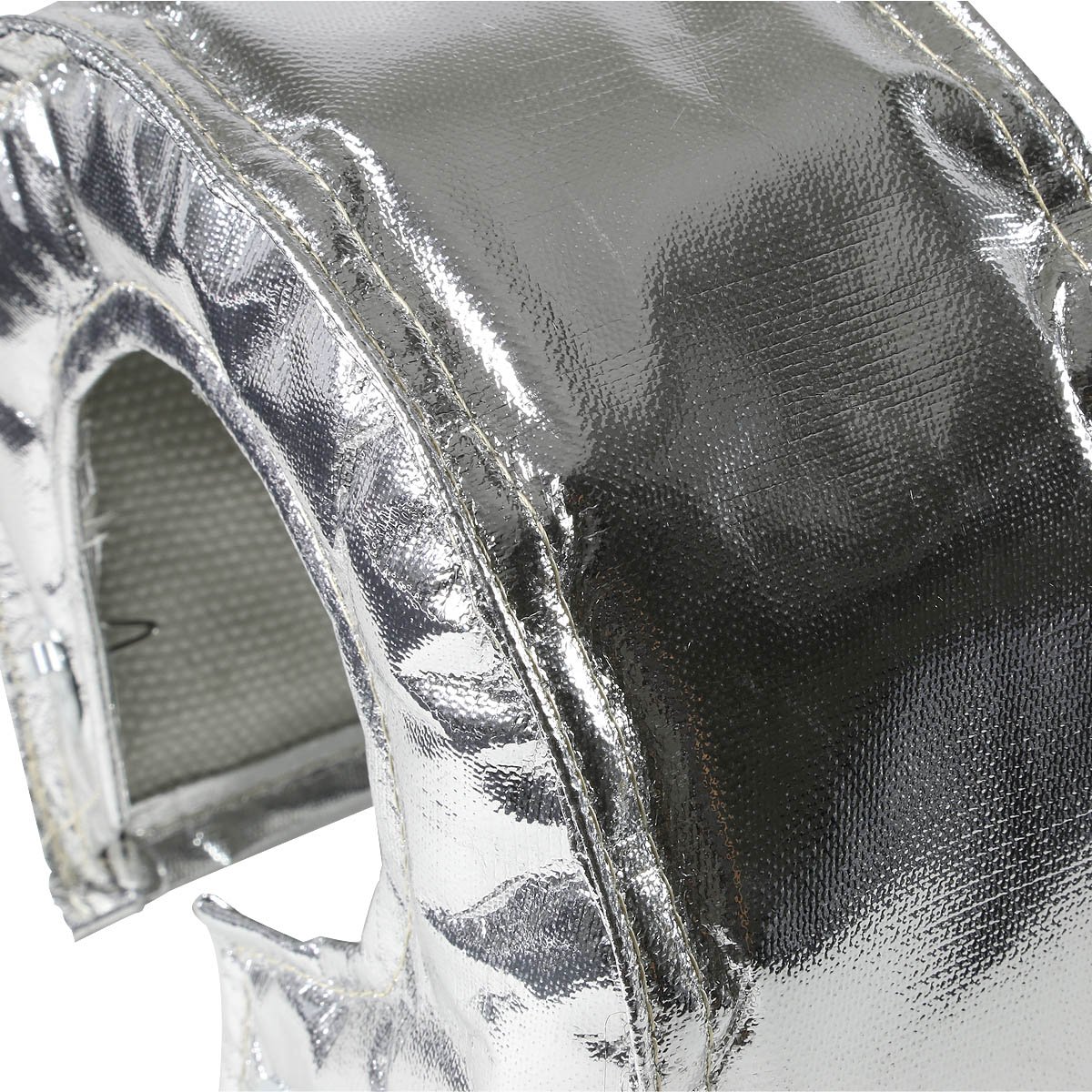 Auto Dynasty T6 Stainless Steel Turbocharger Heat Shield Wrap - High Temp Protection for Turbo Performance (Chrome) | Perfect for Racing, Off-Road & Performance Car Upgrades