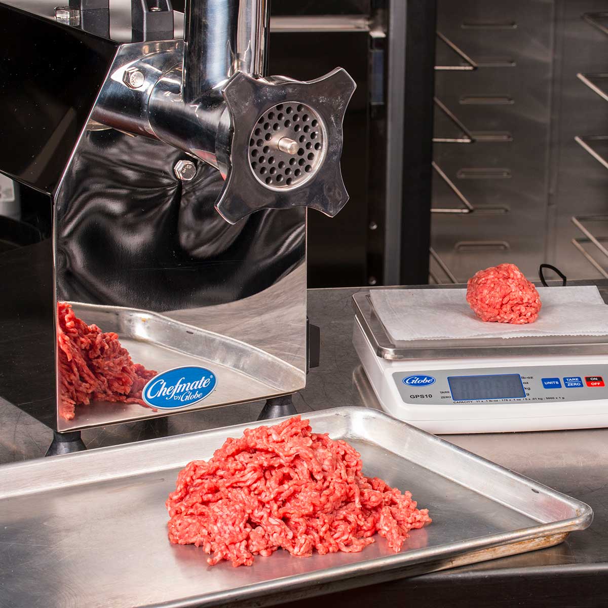 Globe CM12 Chefmate #12 Meat Grinder & Chopper - Heavy Duty Electric Meat Grinder for Home Kitchen, Sausage Making, Burger & Meatloaf Prep