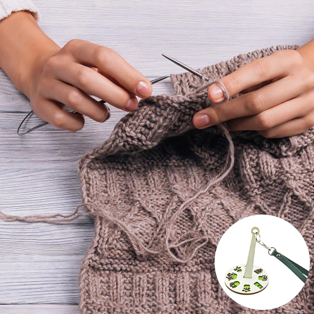 Portable Wrist Yarn Holder for Knitting - Tangle-Free Yarn Organizer, Craft Supplies for Knitters & Crocheters - Perfect Gift for Craft Lovers (Green) - Ideal for Travel Knitting, Home Crafting & DIY Projects