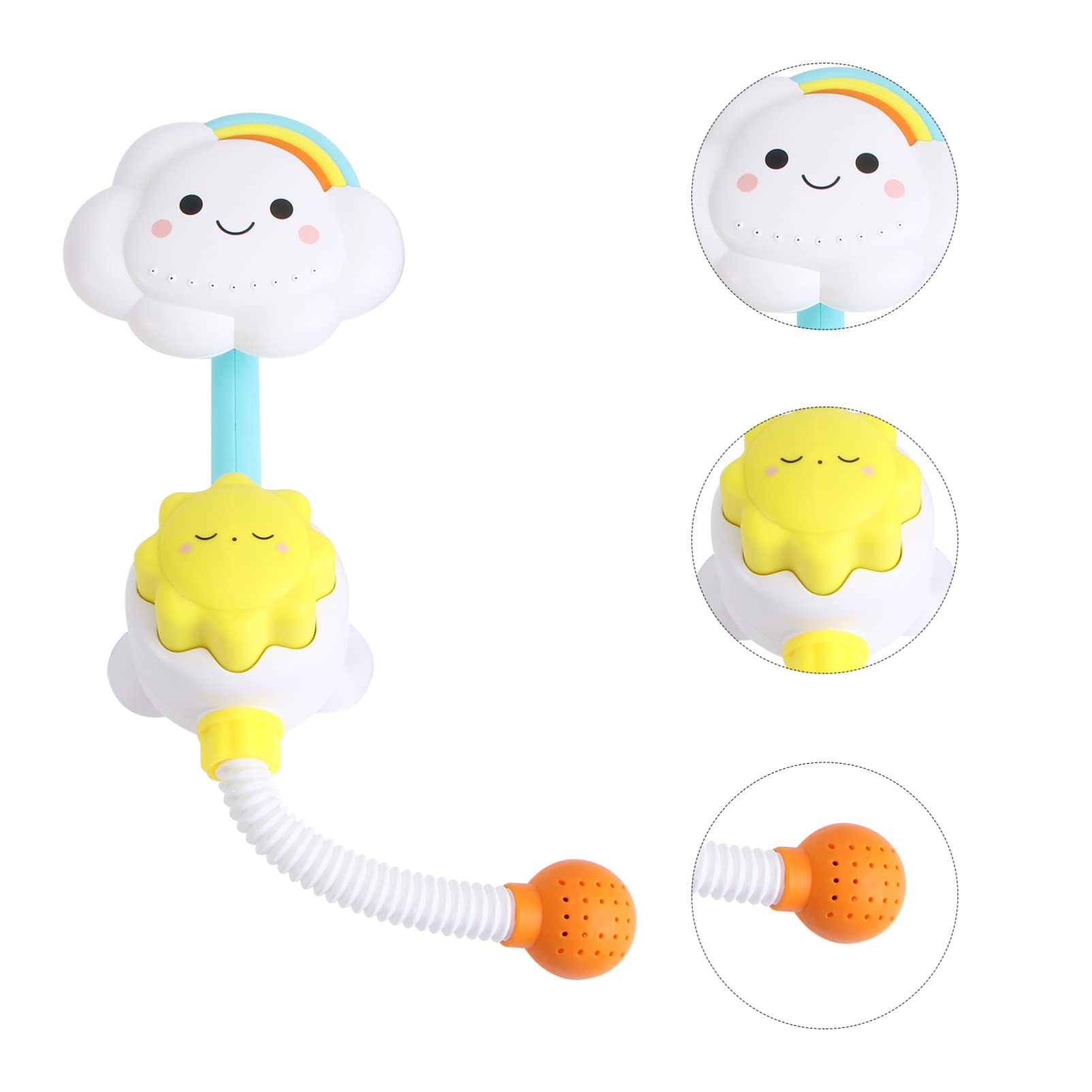 TOYANDONA 3-Piece Bath Toys Set for Kids - Fun Water Play Toys for Pool, Beach, Bathtub & Shower - Durable Floating Bathroom Toys for Toddlers & Babies (Perfect for Sensory Play & Bath Time Fun)