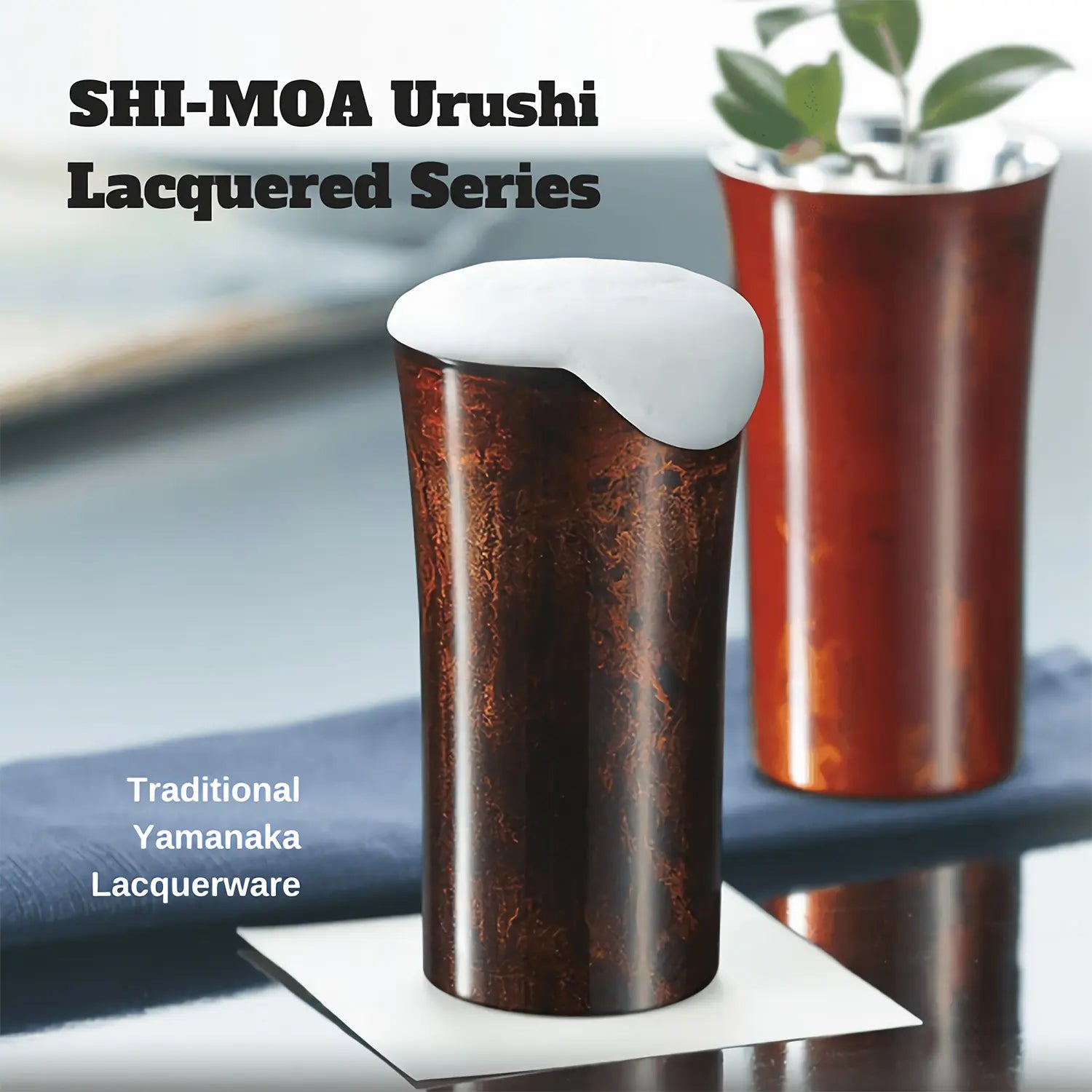 Asahi Premium Stainless Steel Double Wall Insulated Beer Glass - 250ml (8.5oz) - Keeps Drinks Cold for Hours - Perfect for Iced Beer, Cocktails & Outdoor Parties