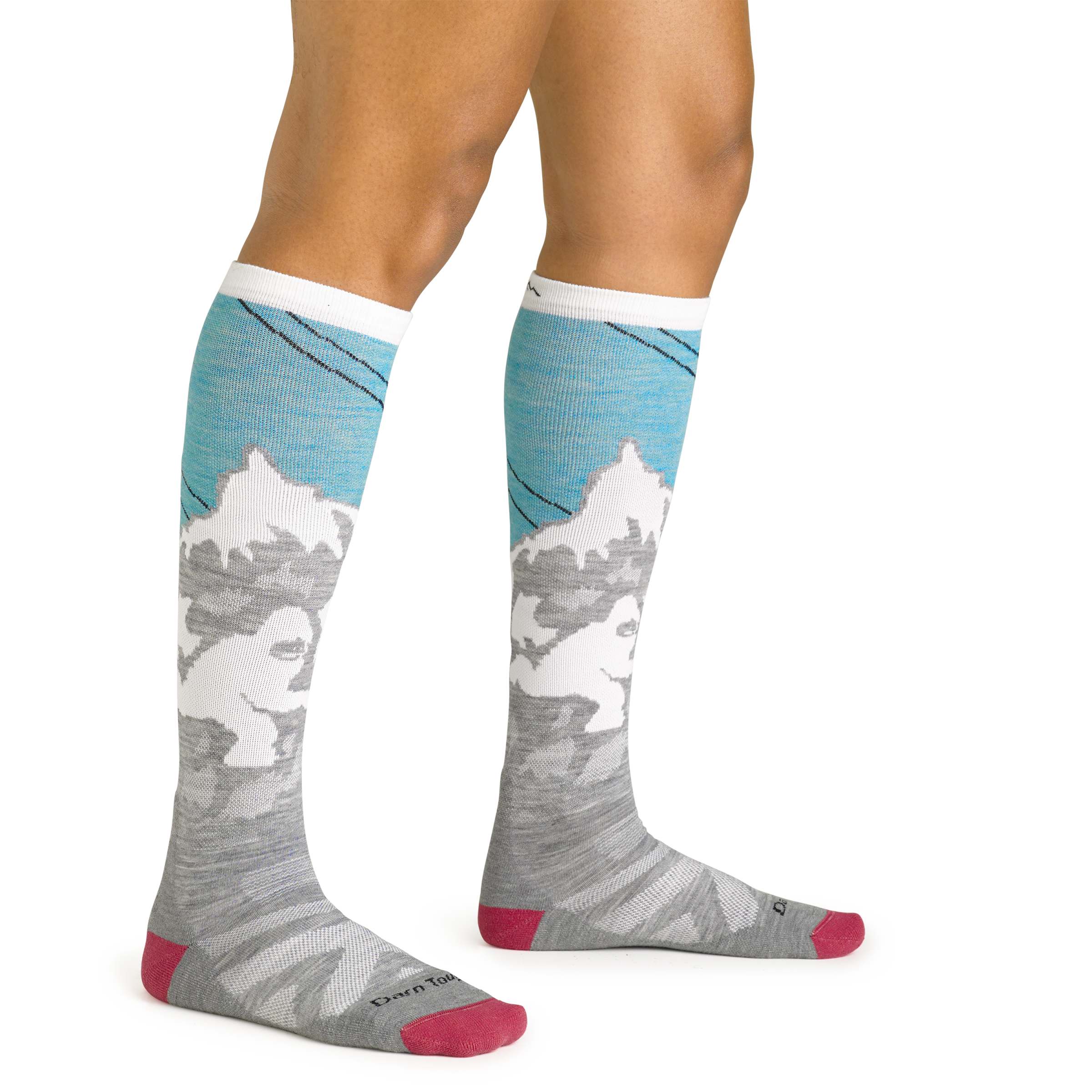 Women's Yeti Over the Calf Midweight Ski & Snowboard Socks - Warm Winter Hiking & Outdoor Sports Accessories for Cold Weather Activities