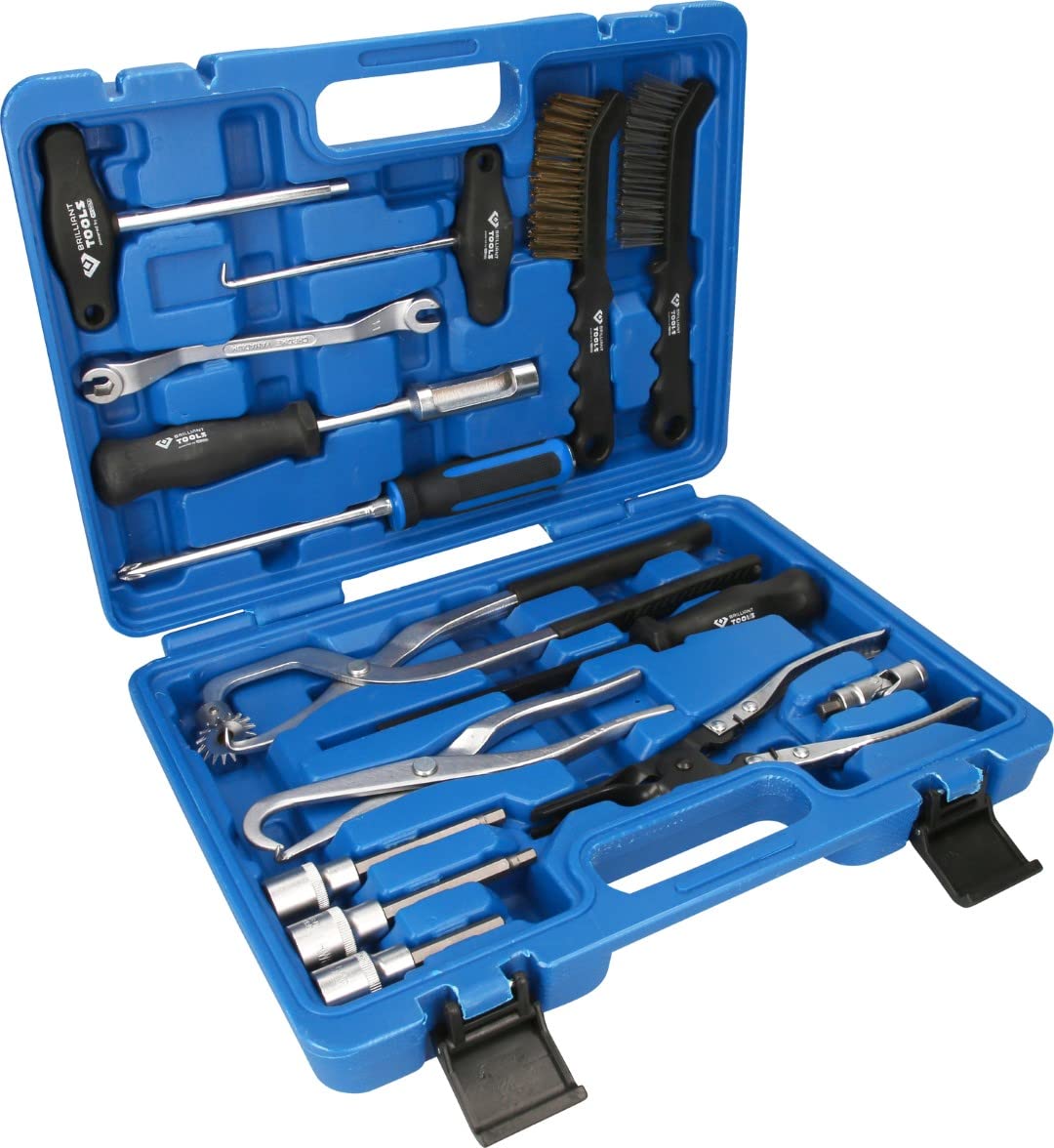 BR75W 15-Piece Universal Brake Drum and Disc Tool Set for Car & Truck Repair | Professional Brake Service Kit for Mechanics & DIY Auto Maintenance | Perfect for Garage, Workshop & Home Use