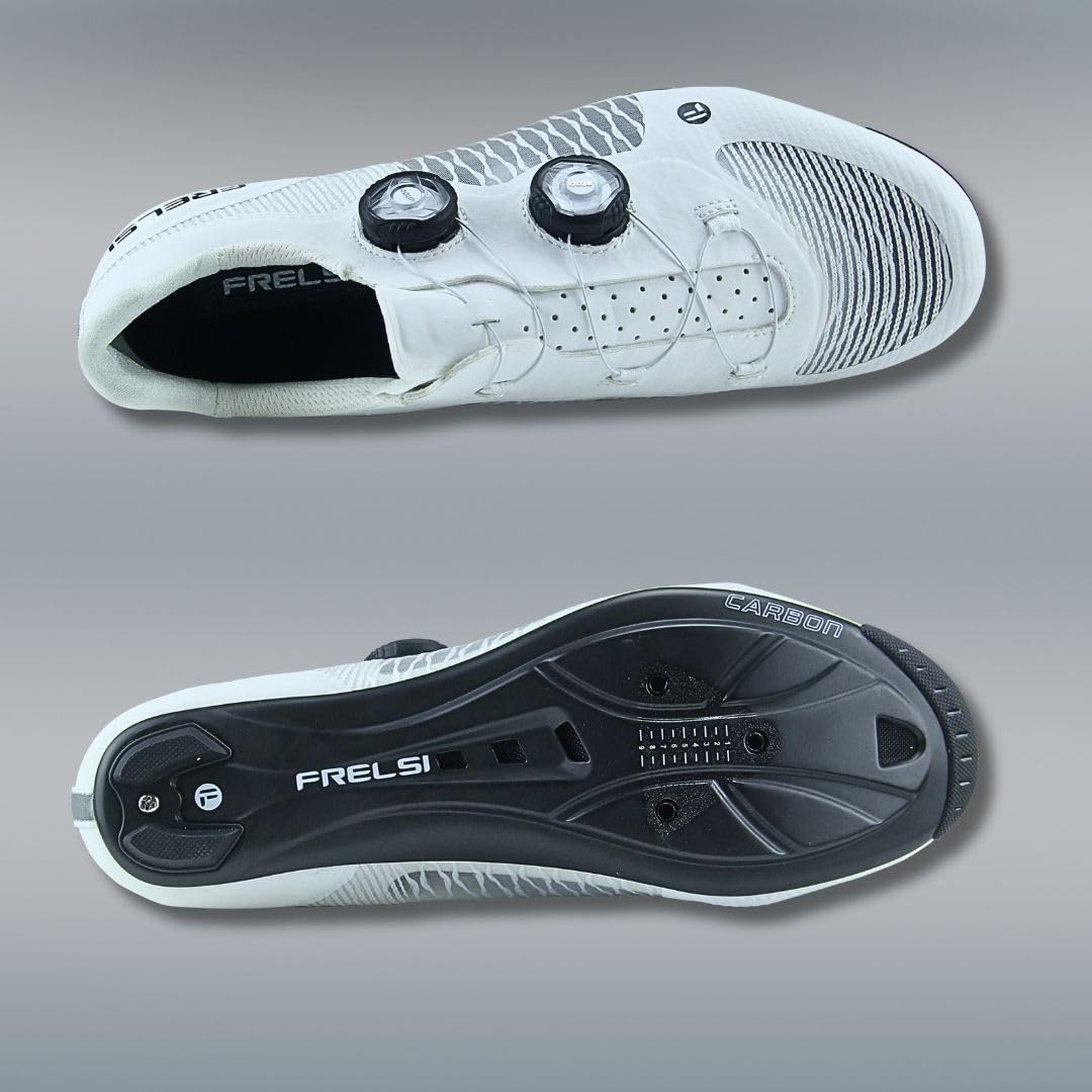 Frelsi Pro Carbon Road Cycling Shoes - Lightweight & Stiff for Racing & Training - Perfect for Road Bikes, Triathlons & Indoor Cycling