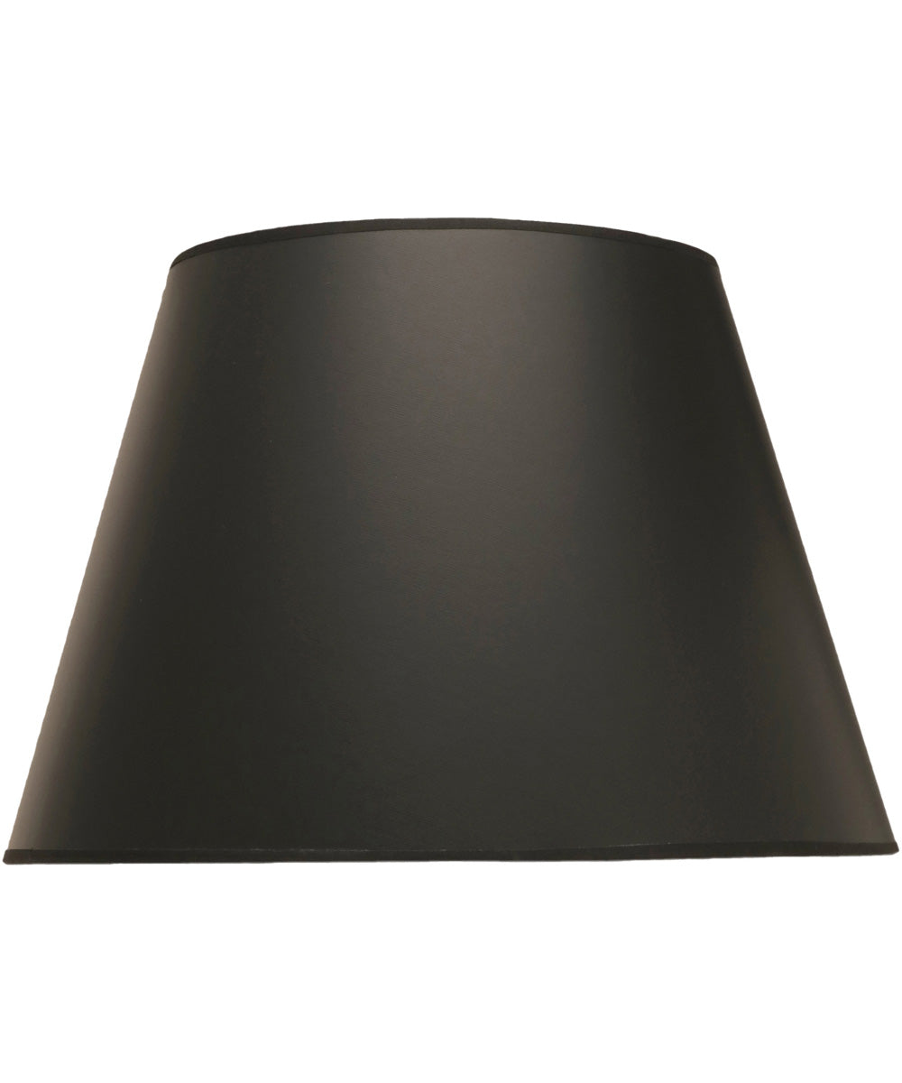 10x16x11 Black & Opaque Gold Foil Empire Hardback Lampshade - Vintage Style Table Lamp Shade for Living Room, Bedroom, or Office Decor