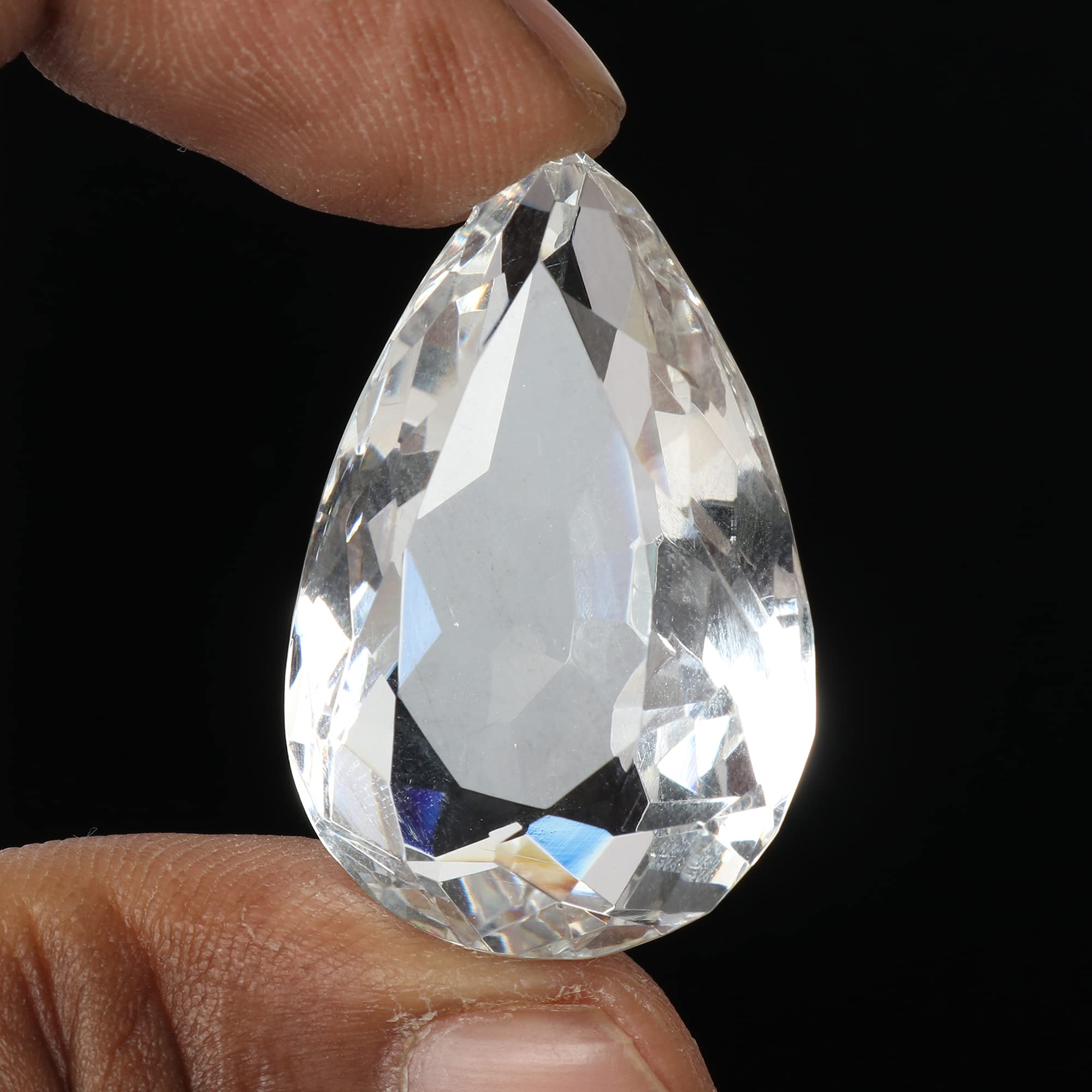 Pear White Topaz Loose Gemstone Beads 68.30 Ct - Faceted Beads for Jewelry Making, DIY Crafts, Necklaces & Bracelets - Premium Quality Natural Topaz Gemstones
