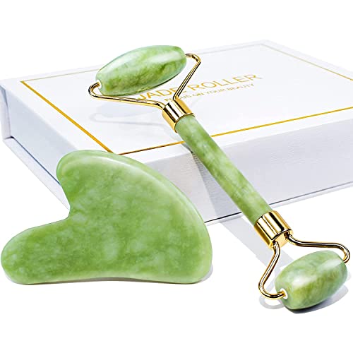 Jade Roller for Face & Body Massage - Slimming & Relaxation for Skin Care