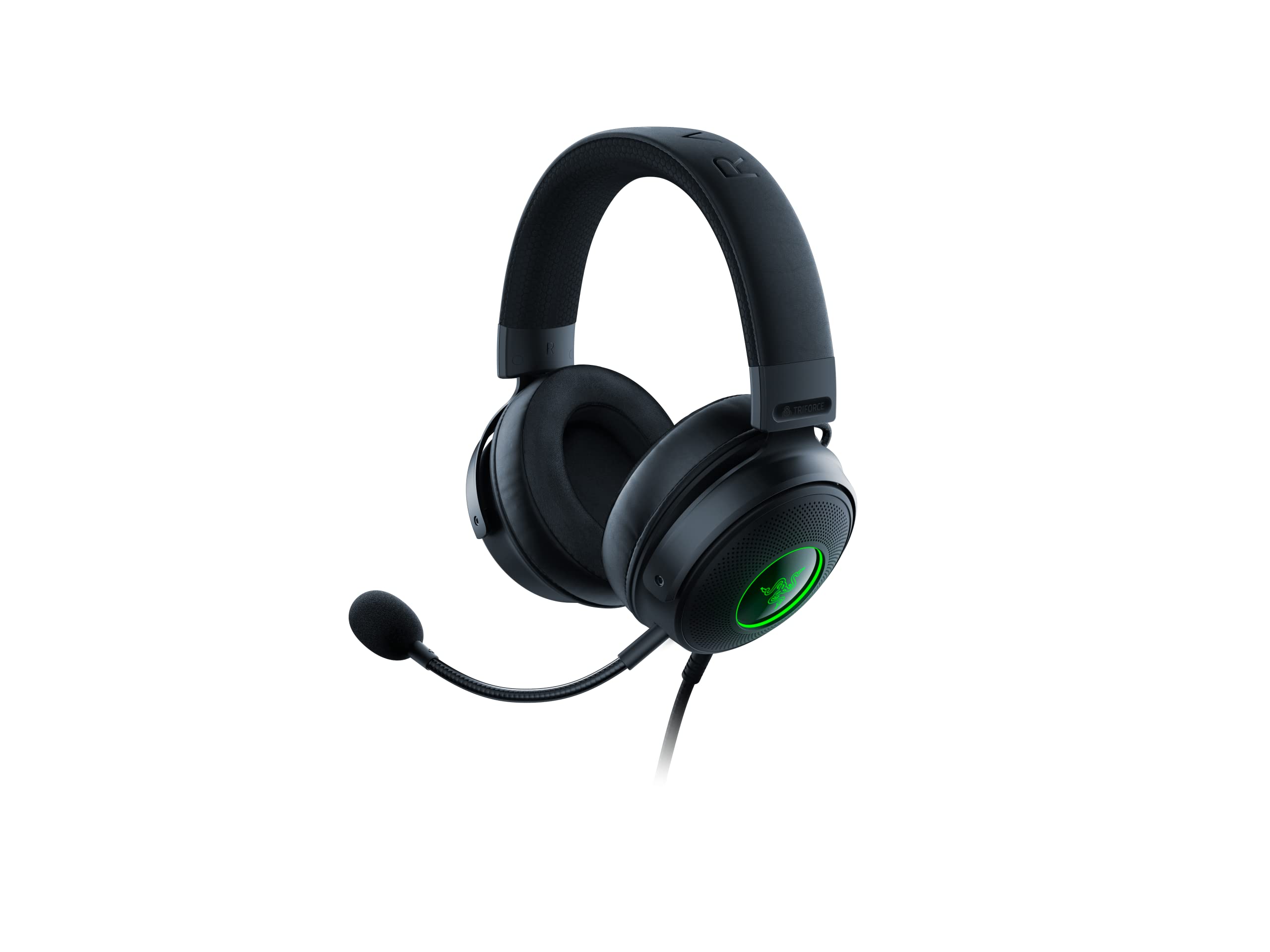 Razer Kraken V3 Wired USB Gaming Headset with Chroma RGB & Ornata V3 X Low-Profile Membrane Keyboard with Chroma RGB - Perfect for PC Gaming, Streaming, and Esports Tournaments