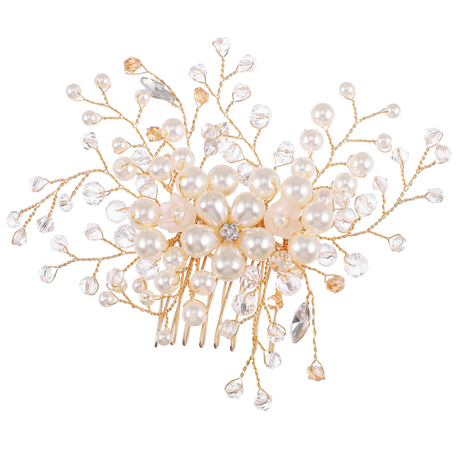 Elegant Bridal Hair Comb for Women - Vintage Wedding Hair Clip with Rhinestones - Perfect for Brides, Prom, Home Decor, Wall & Room Decoration