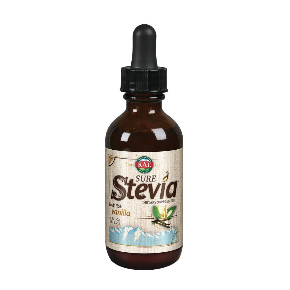 KAL Pure Stevia Extract with Vanilla Flavor - 1.8 fl oz (53ml) | Natural Zero Calorie Sweetener for Coffee, Tea, Baking & Healthy Lifestyle