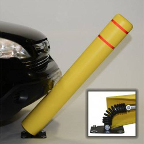 FlexPost Flexbollard 72H - Heavy Duty Removable Traffic Bollard with Adhesive Anchoring for Concrete - Perfect for Parking Lots, Driveways & Warehouse Safety Barriers