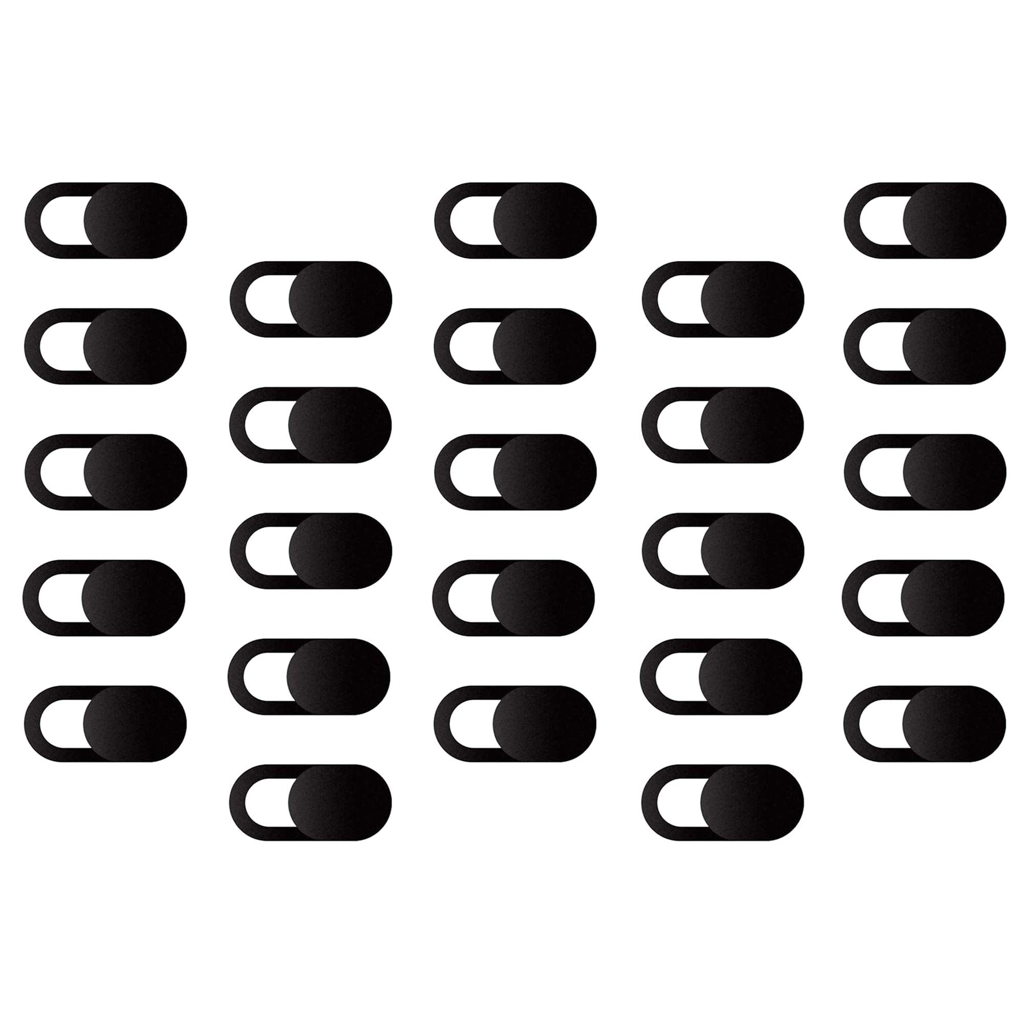 25-Pack Camera Cover Slide Blocker – Privacy Sticker & Webcam Protector for Laptop, PC, MacBook, iPhone, Android | Computer & Smartphone Security Accessories for Home Office & Online Meetings