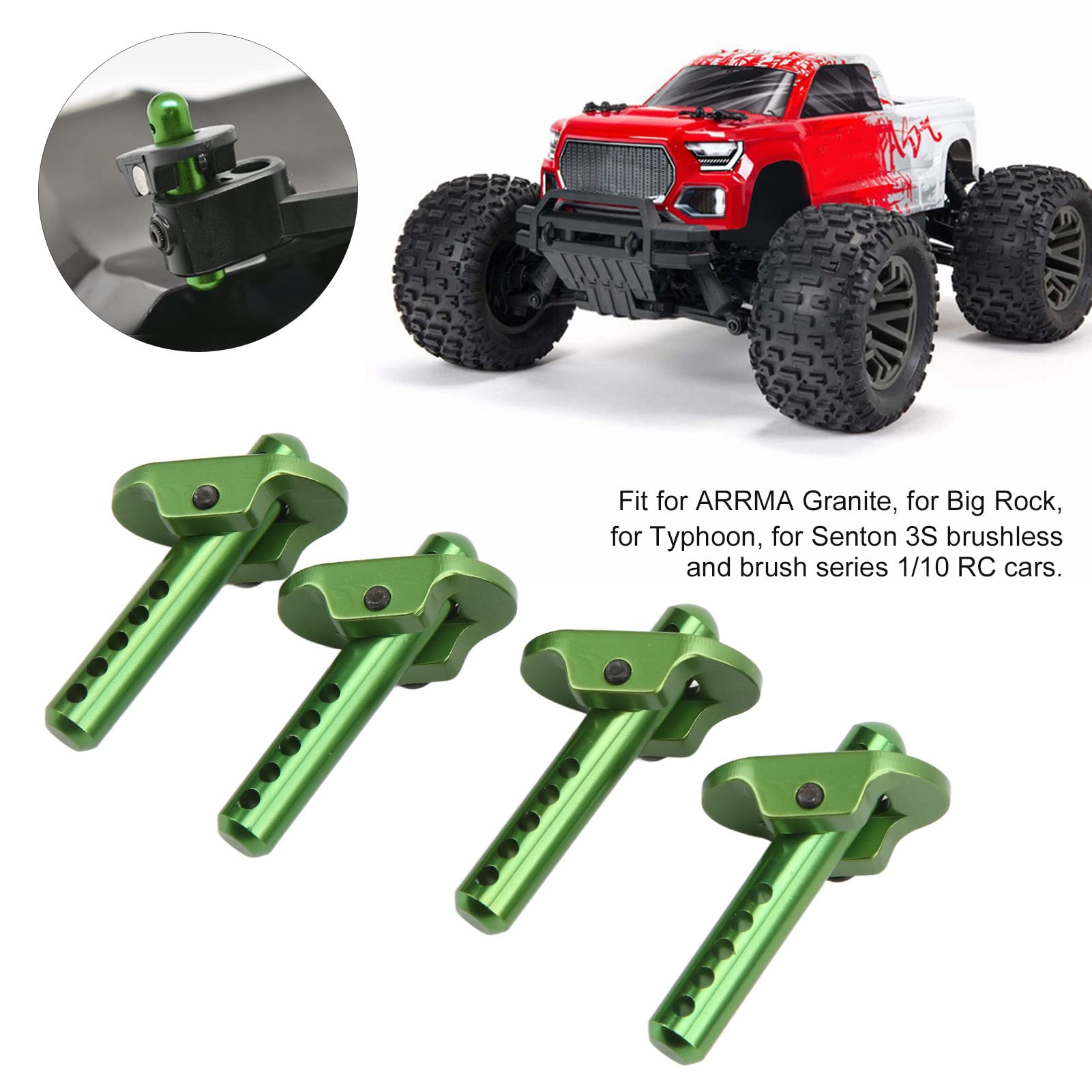 EXCLUZO Adjustable Height Aluminum Alloy Body Pillar with Positioning Holes - Perfect for Car Repair, Vehicle Customization & Off-Road Modifications