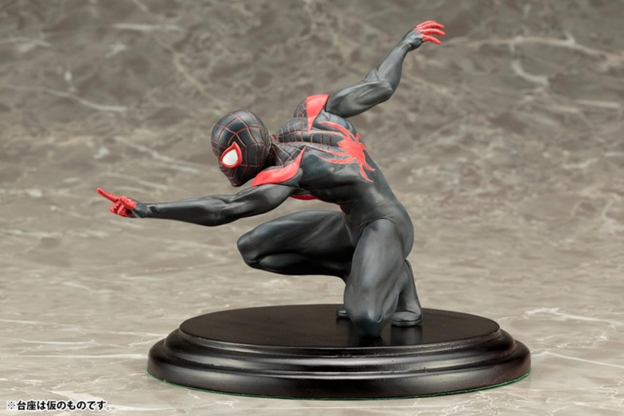 Kotobukiya Marvel Now ARTFX The Amazing Spider-Man Miles Morales Action Figure - Collectible Statue for Display & Gifts - Perfect for Home Decor, Office Display, and Marvel Fans Collection