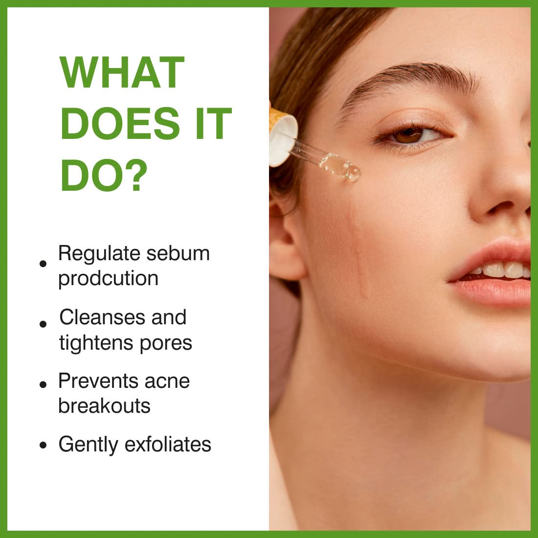 She Essentials Green Tea Face Serum with Aloe Vera Extract, Pro Vitamin B5 & Vitamin E | Anti-Aging, Skin Repair, Reduces Blemishes & Fine Lines | Paraben-Free, SLS-Free, Suitable for All Skin Types | Perfect for Daily Skincare Routine & Nighttime Hydration - 30ml