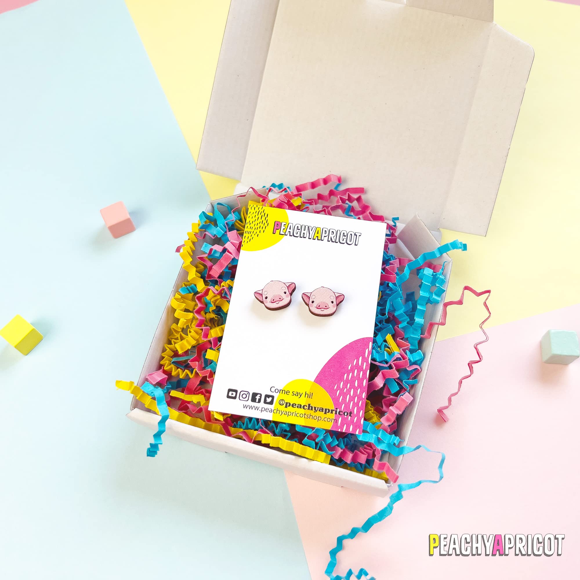 Cute Pig Stud Earrings for Women - Hypoallergenic Nickel-Free Jewelry Gift Set - Perfect for Casual Wear, Birthday Gifts & Everyday Fashion Accessories