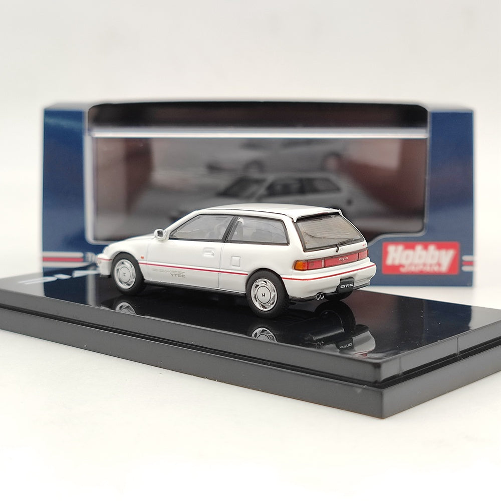 1/64 Scale Hobby Japan Honda Civic EF9 SiR Diecast Model Car - Limited Edition White - Perfect for Collectors, Display, and Racing Enthusiasts