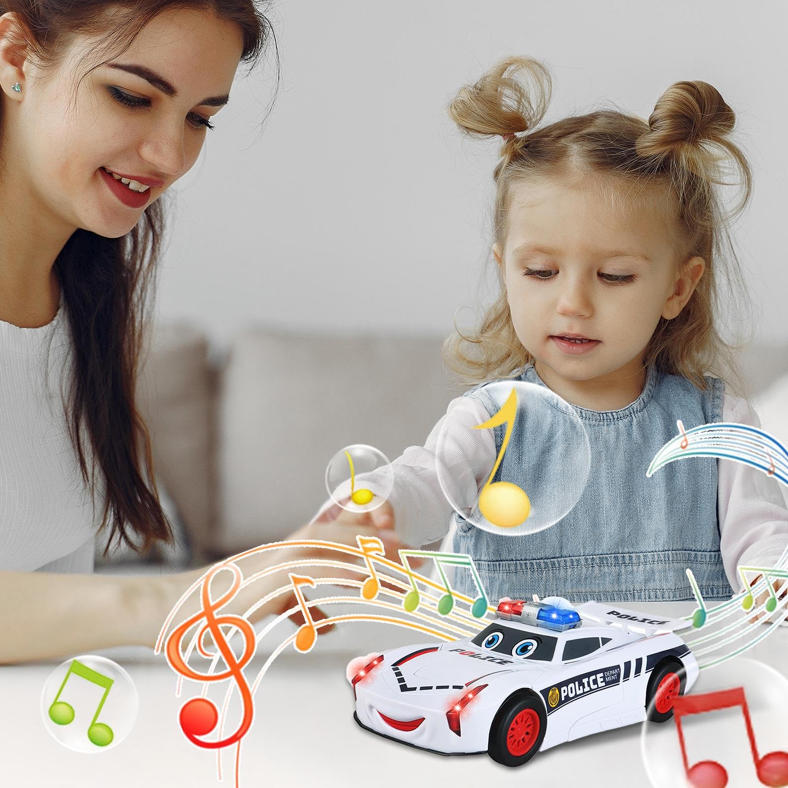 Transformer Car Toy - LED Light & Musical Robot Transforming Engineering Vehicle for Kids | Creative STEM Toy for Boys & Girls | Perfect for Playtime, Birthday Gifts & Educational Fun