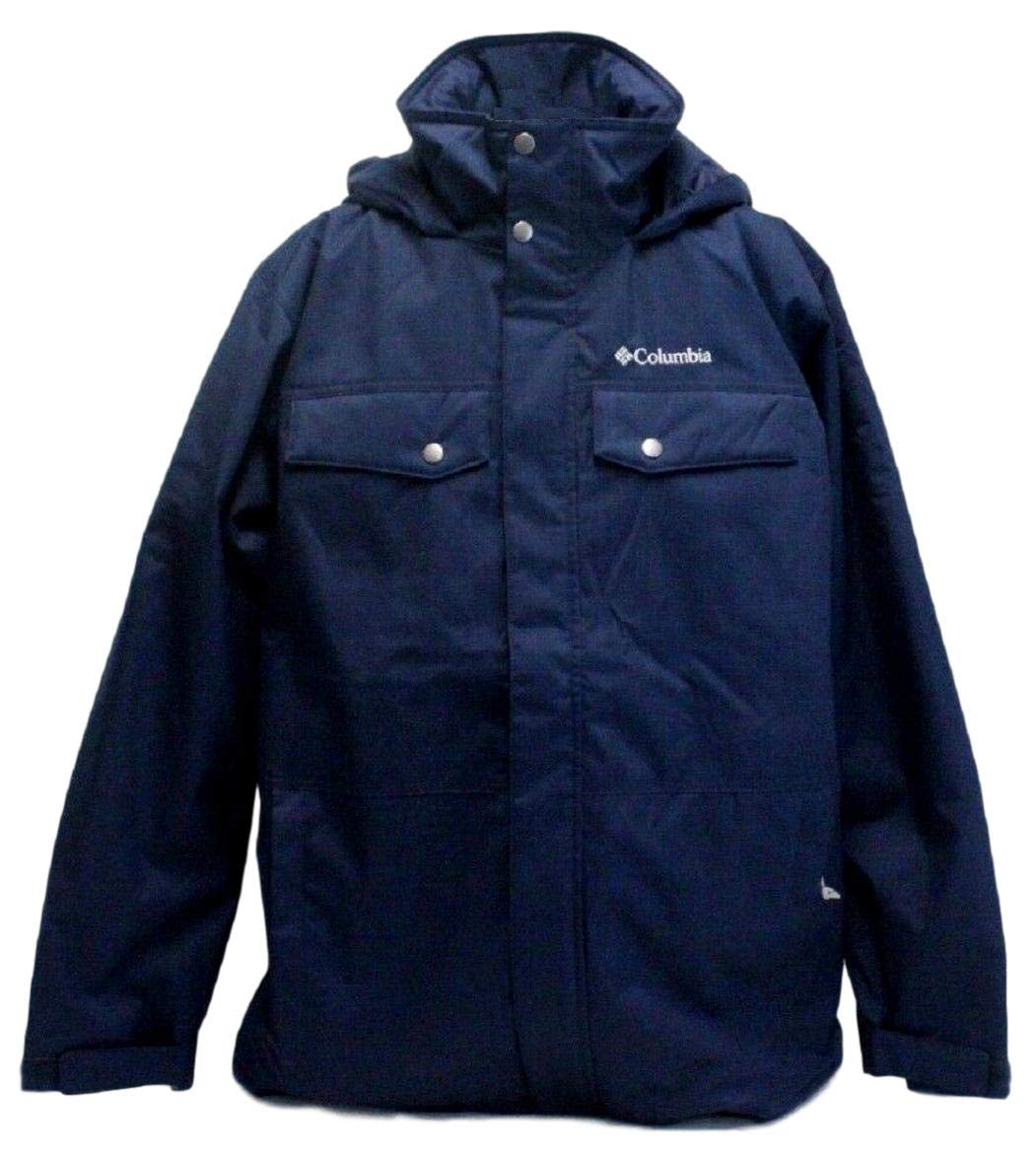 Columbia Men's Thermal Coil Hooded Jacket - Lightweight Insulated Winter Coat for Hiking & Outdoor Activities | Water-Resistant & Windproof Cold Weather Jacket for Men