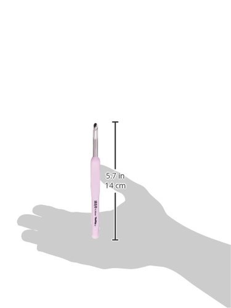Tulip Etimo Rose Crochet Hook - Size 10.5/6.5mm - Ergonomic Crochet Needle for Yarn Crafts - Perfect for Amigurumi, Scarves, and Blankets