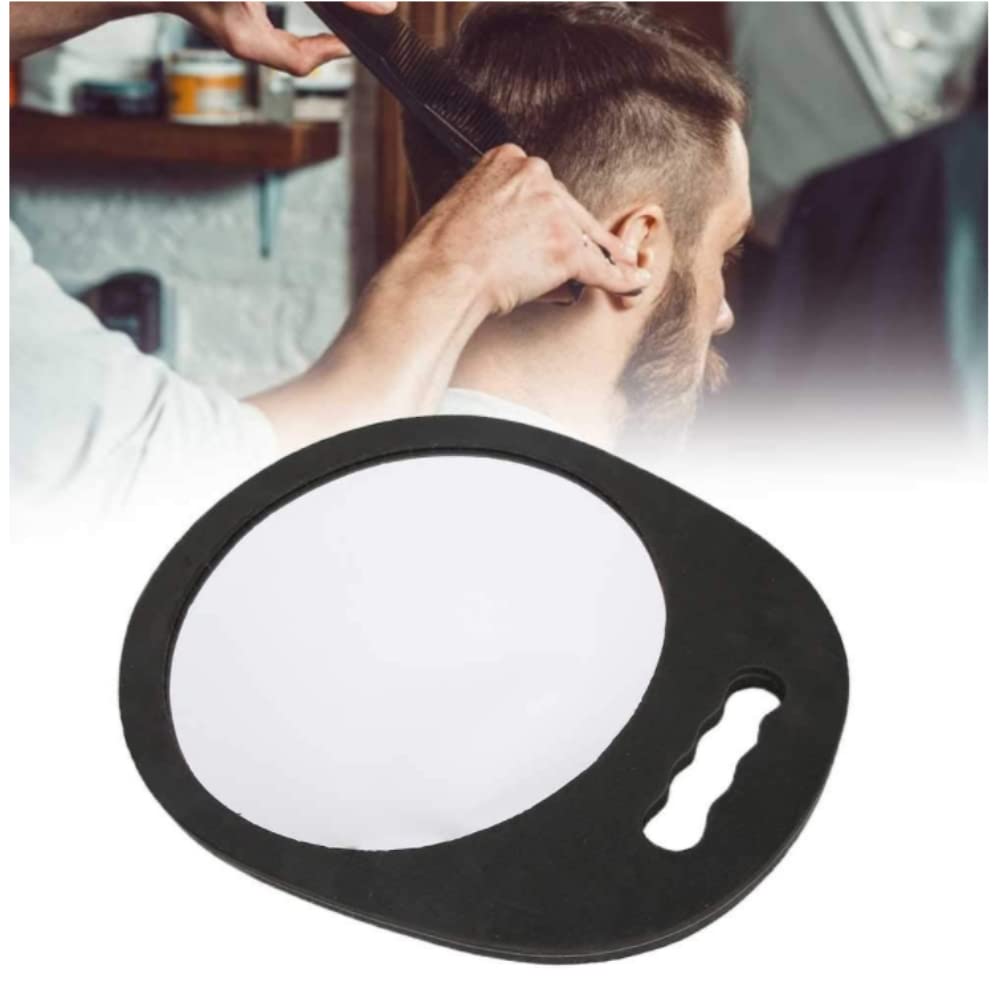 Lightweight Round Handheld Mirror with Foam Handle (13.74