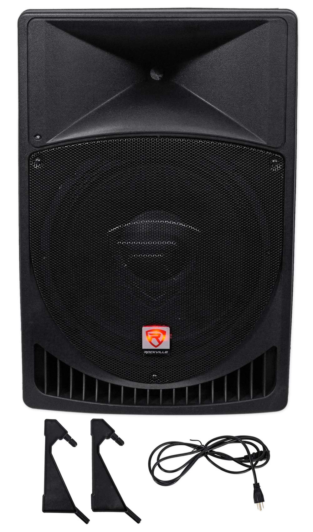 Rockville RPG15 15 Inch 1000W Professional Powered PA Speaker System with Built-in Bluetooth, 2-Way Sound & Headset Microphone - Ideal for Live Music, DJ Gigs, Outdoor Events & Public Speaking