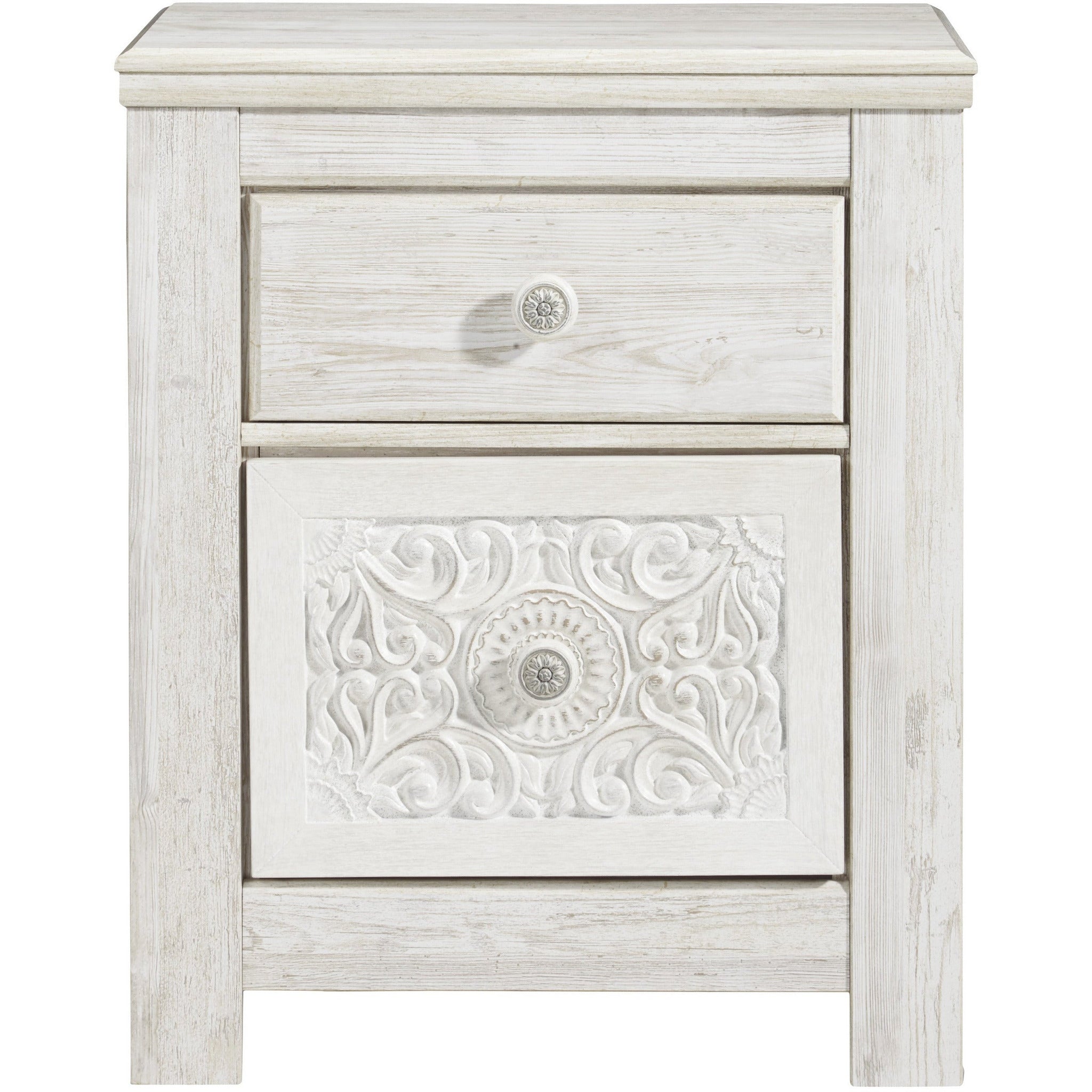 Paxberry Nightstand - Modern Bedside Table with Storage Drawer, Wooden End Table for Bedroom, Living Room, and Office - Perfect for Holding Lamps, Books, and Alarm Clocks