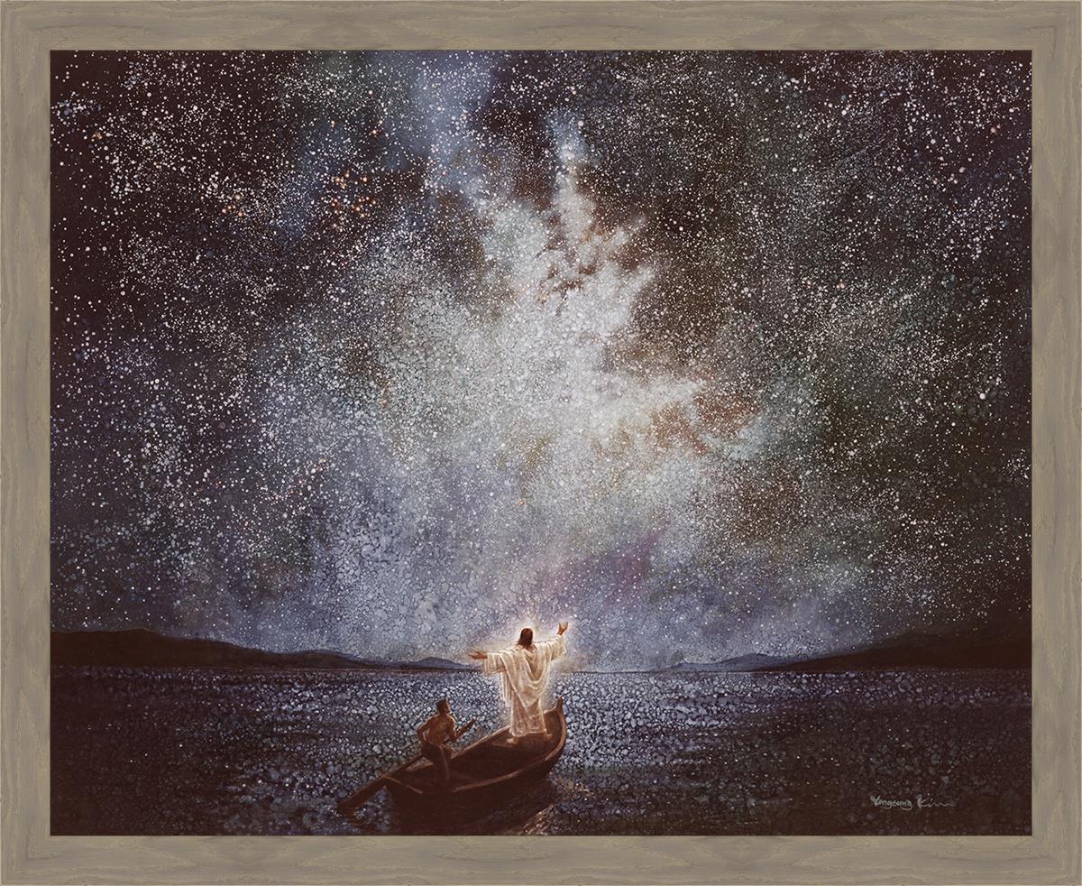 Calm and Stars Large Wall Art - Modern Abstract Canvas Painting for Living Room, Bedroom & Office Decor | Perfect for Home, Apartment & Workspace Aesthetic
