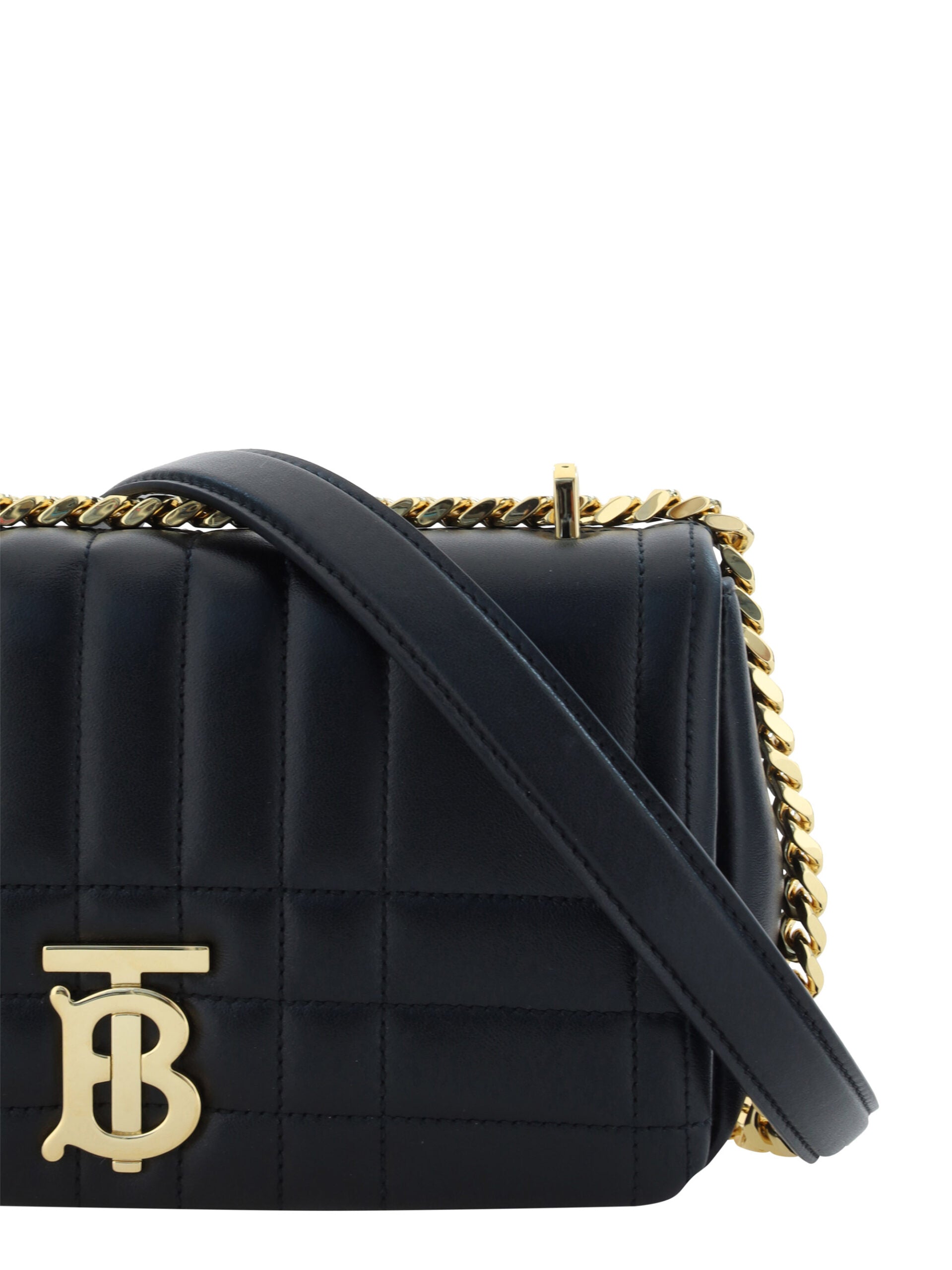 Burberry Quilted Leather Small Lola Shoulder Bag with Chain Strap in Black | 2024 Collection | Perfect for Work, Evening Out & Luxury Fashion Accessory