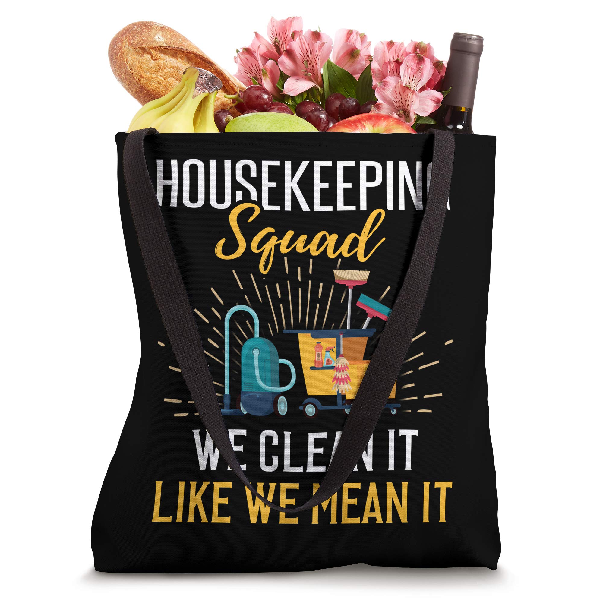Funny Housekeeping Tote Bag - Perfect Gift for Cleaners & Housekeepers - Home & Office Use