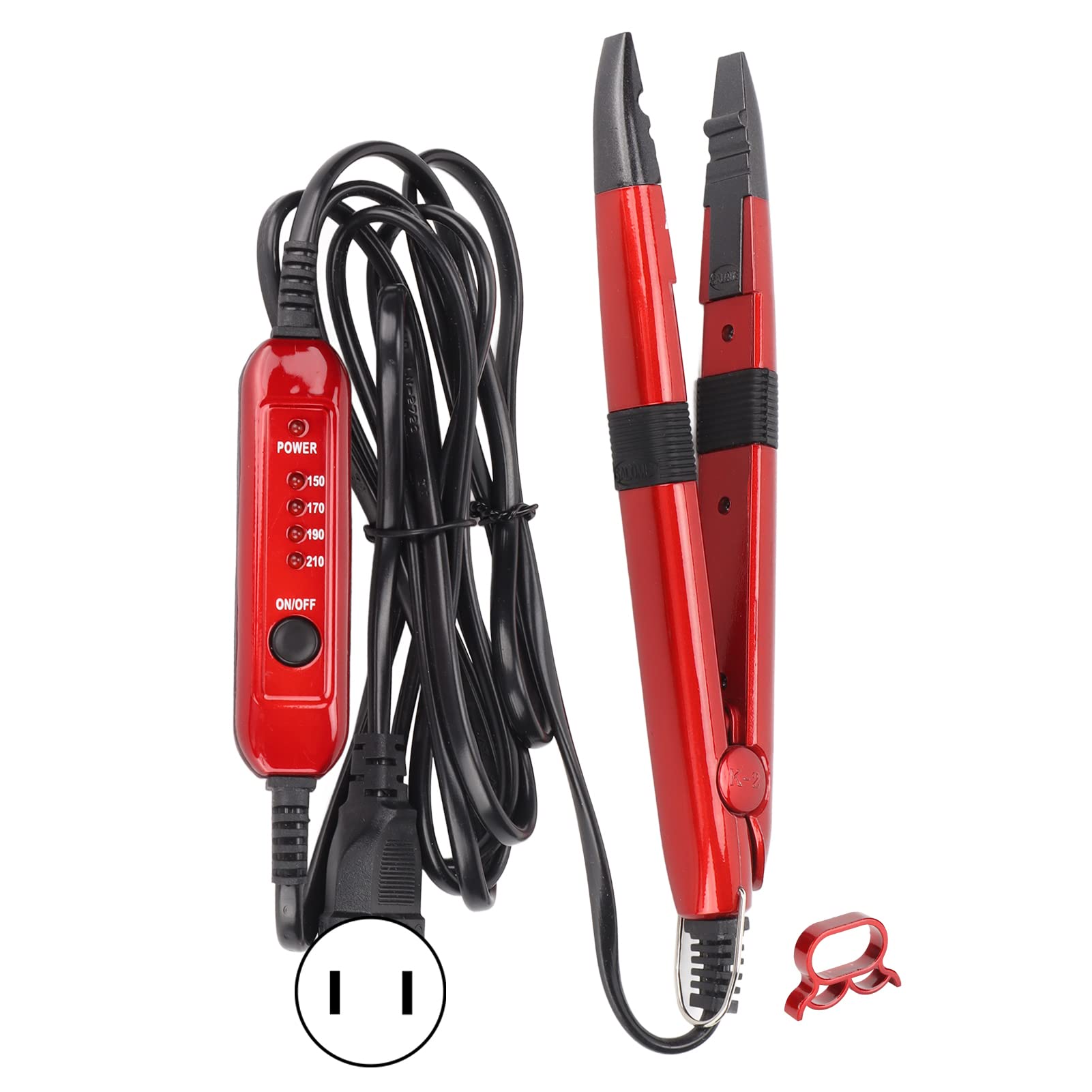 ANGGREK Professional Hair Extension Iron - Durable Heat Connector Tool for Seamless Hair Extensions & Styling - Perfect for Salon, Bridal, and Everyday Hairstyles (#2)