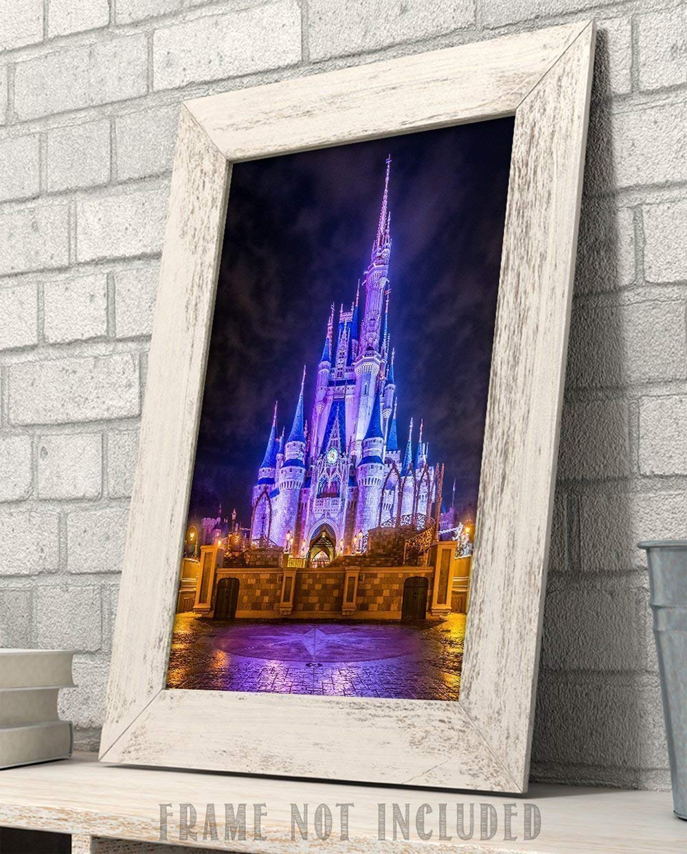 11x14 Unframed Cinderella Castle Art Print - Disney World Wall Decor for Home, Nursery & Magic Kingdom Themed Rooms | Perfect Gift for Disney Fans Under $15 | Great for Bedroom, Kids Room & Disney Themed Party Decorations