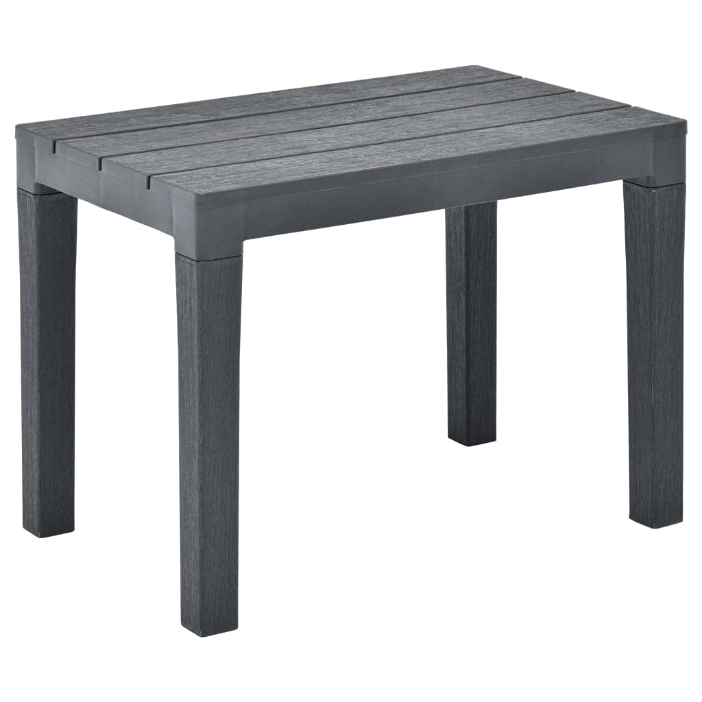2-Pack Anthracite Plastic Garden Bench Set - Outdoor Patio Furniture for Yard, Garden & Backyard Seating - Fast Shipping | Perfect for Relaxing, Entertaining & Enhancing Outdoor Spaces
