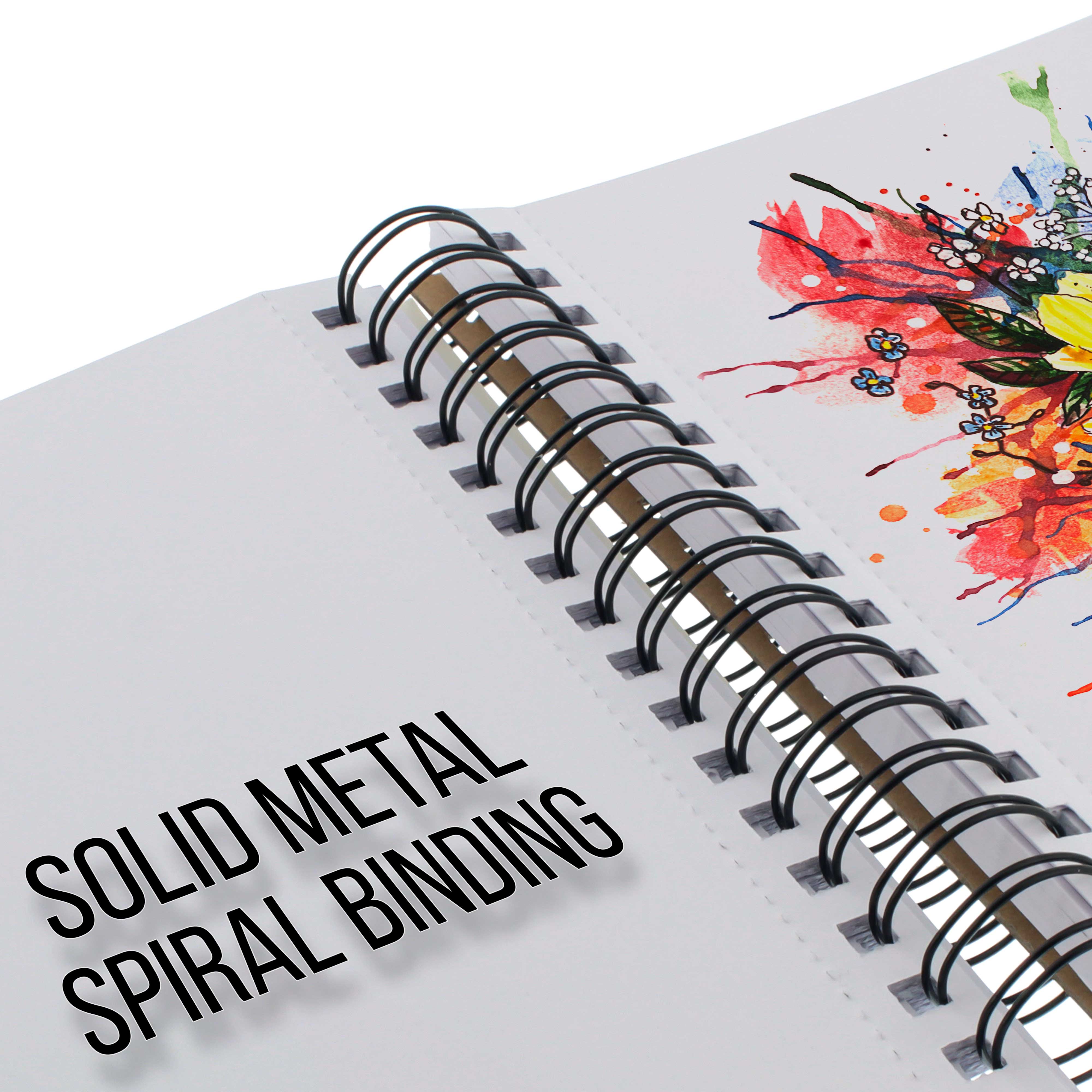 Premium 11x14 Mixed Media Sketchbook - 2 Pack (60 Sheets, 98 lb/160 gsm) | Spiral Bound Acid-Free Paper for Drawing, Painting & Watercolor | Perfect for Artists, Students & Professionals - Home Studio & Outdoor Sketching