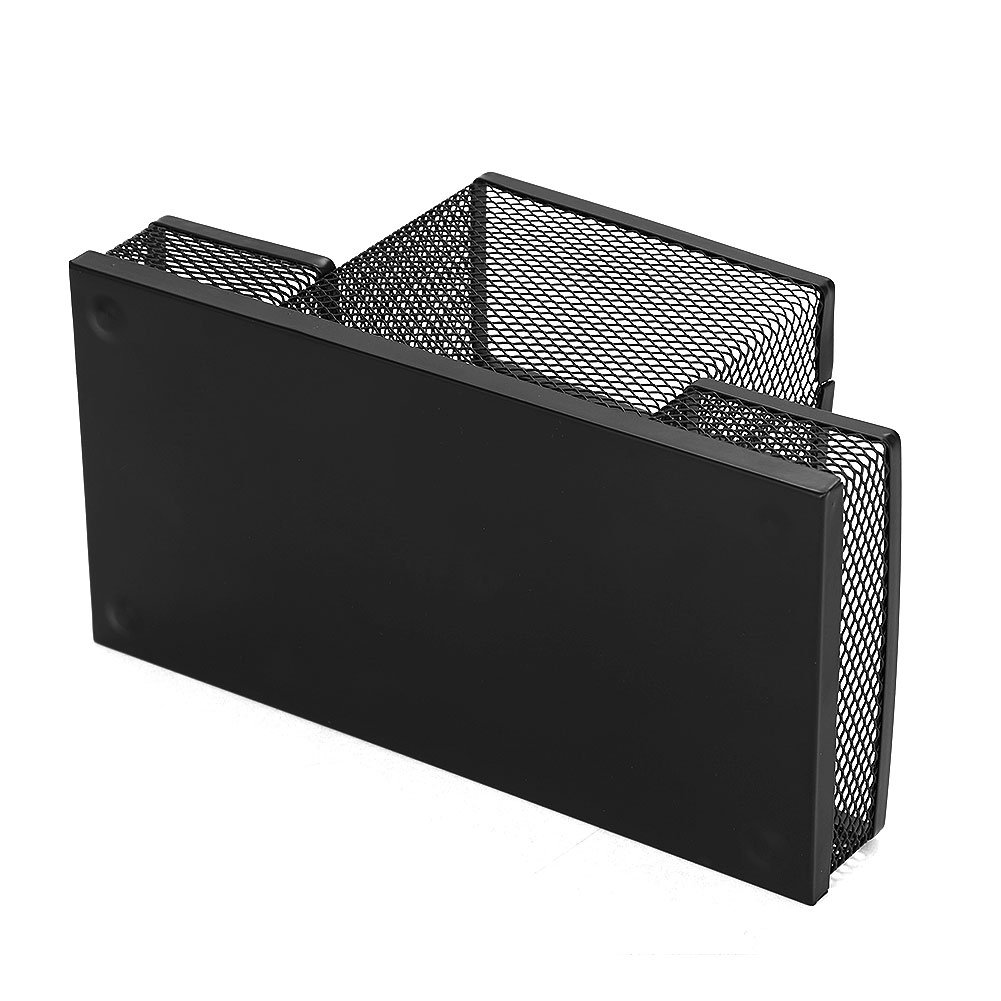 Metal Mesh Desk Organizer with 4 Compartments - Multi-Functional Office Storage Caddy, Pen Holder & Stationery Organizer for Home, Office & School Supplies | Perfect for Decluttering Desks, Organizing Schoolwork & Office Accessories