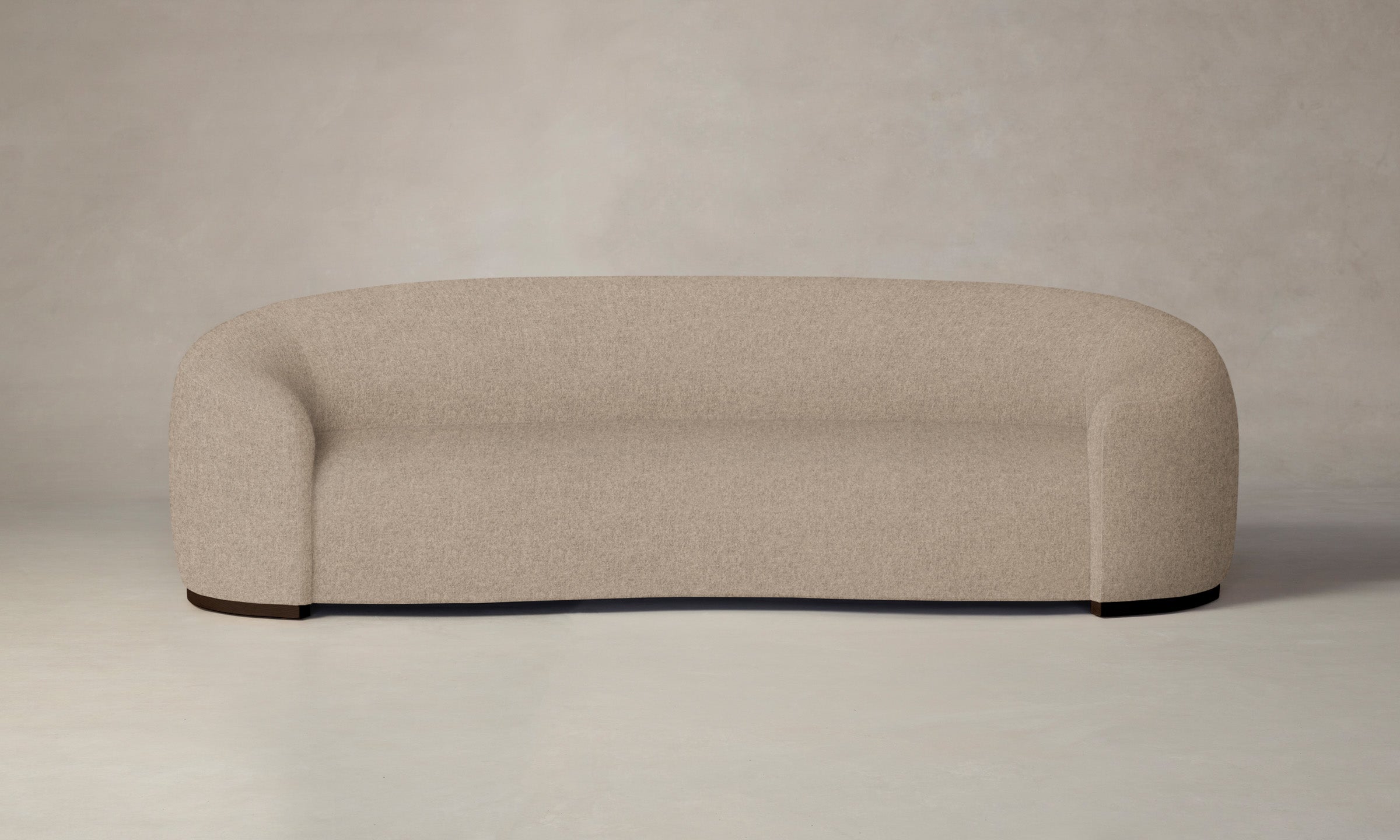 The Chelsea Sofa - Italian Brushed Wool Fox Fabric - Luxurious Modern Living Room Furniture for Home & Office