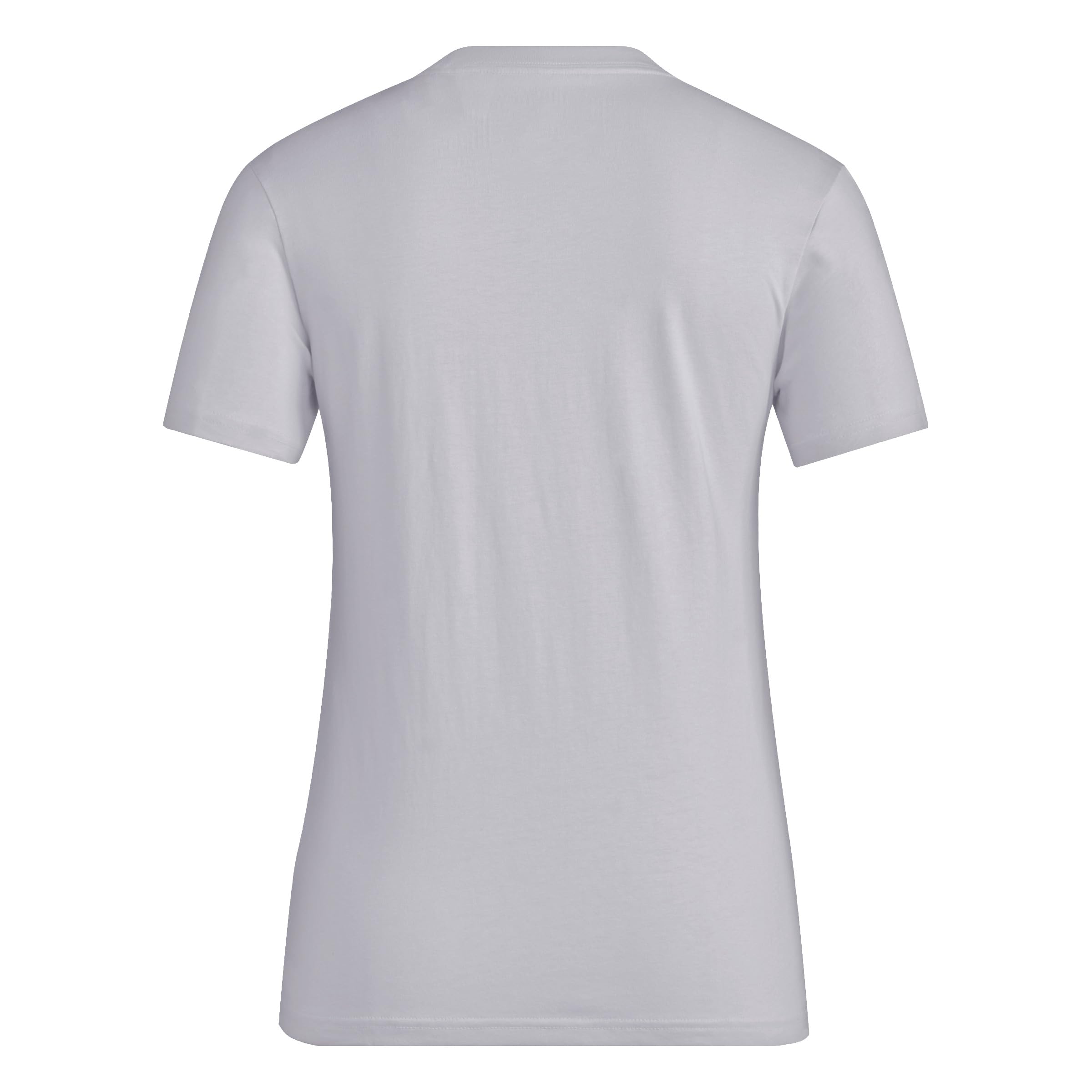 adidas Women's Essential Logo Loungewear T-Shirt - Soft Cotton Comfort for Casual Wear, Home Relaxation & Athleisure Outfits