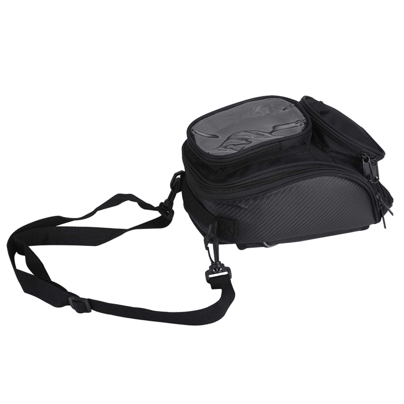 KIMISS 35x18x10cm Universal Motorcycle Tank Bag - Waterproof, Strong Magnetic, Oil-Resistant Riding Accessory for Harley, Honda, Yamaha & More - Perfect for Commuting, Touring & Adventure Rides