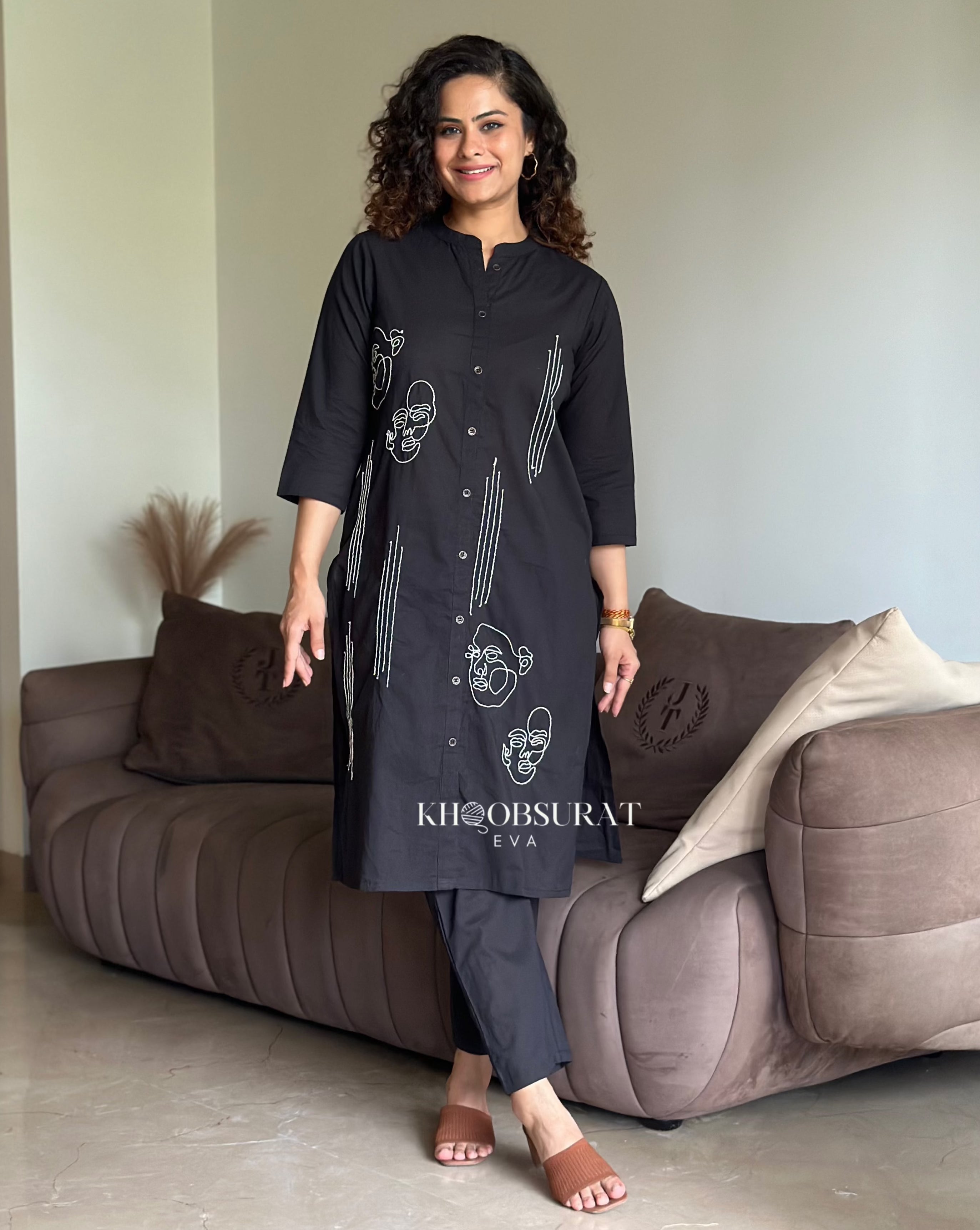 Stylish Black Kurta Set for Women | Traditional Indian Outfit | Perfect for Festivals, Weddings & Casual Wear