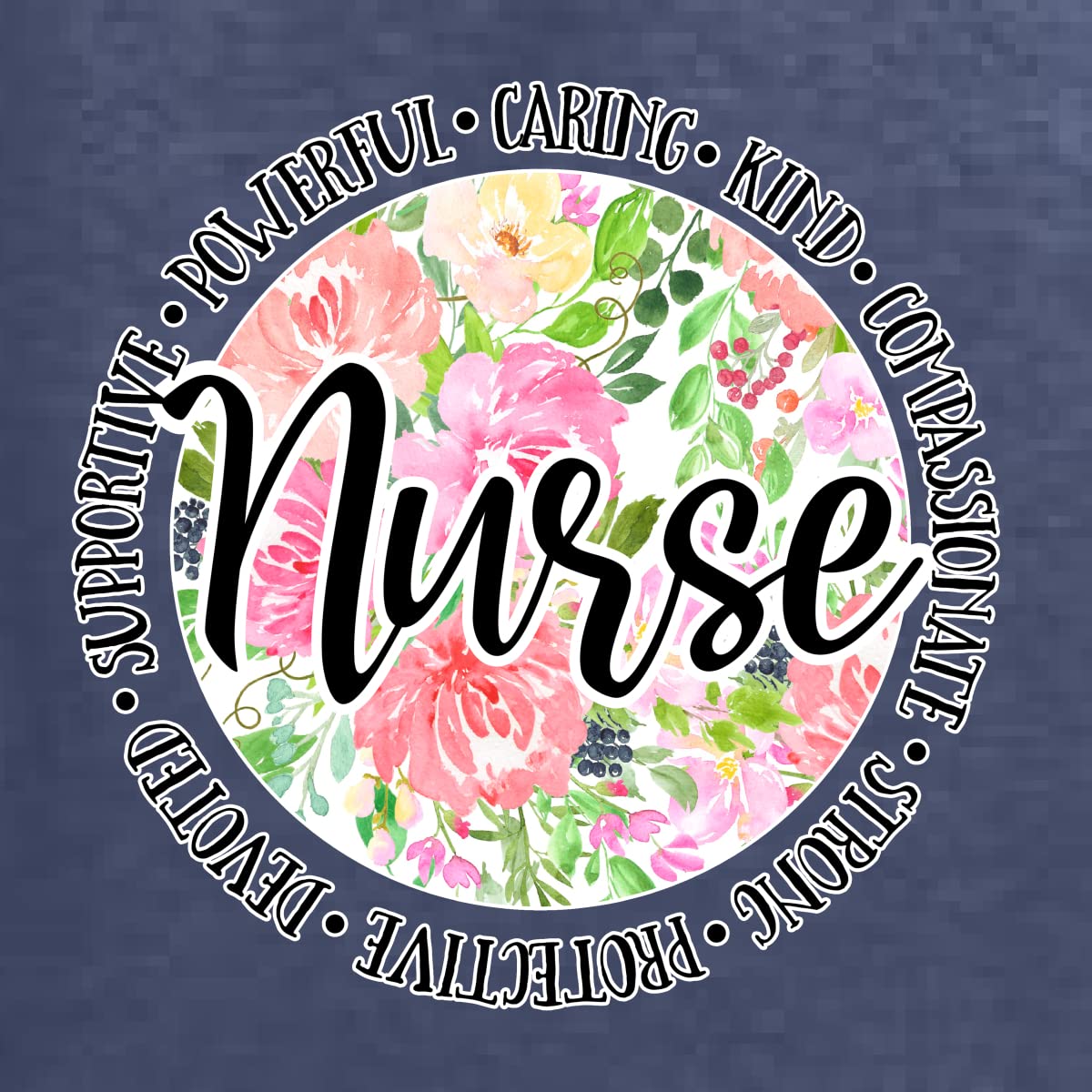 Floral Nurse Appreciation Long Sleeve Shirt for Men - Comfortable Cotton Workwear for Healthcare Professionals & Medical Staff Gifts